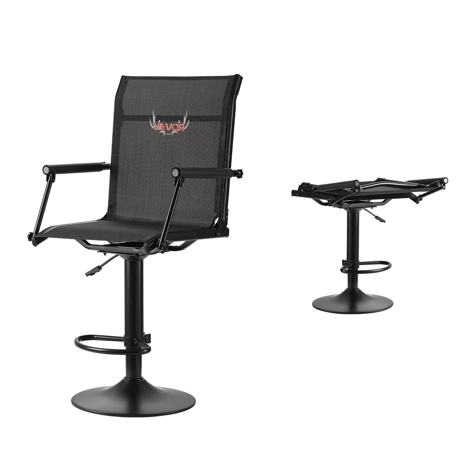 Chaise pivotante réglable pour camping et jardin