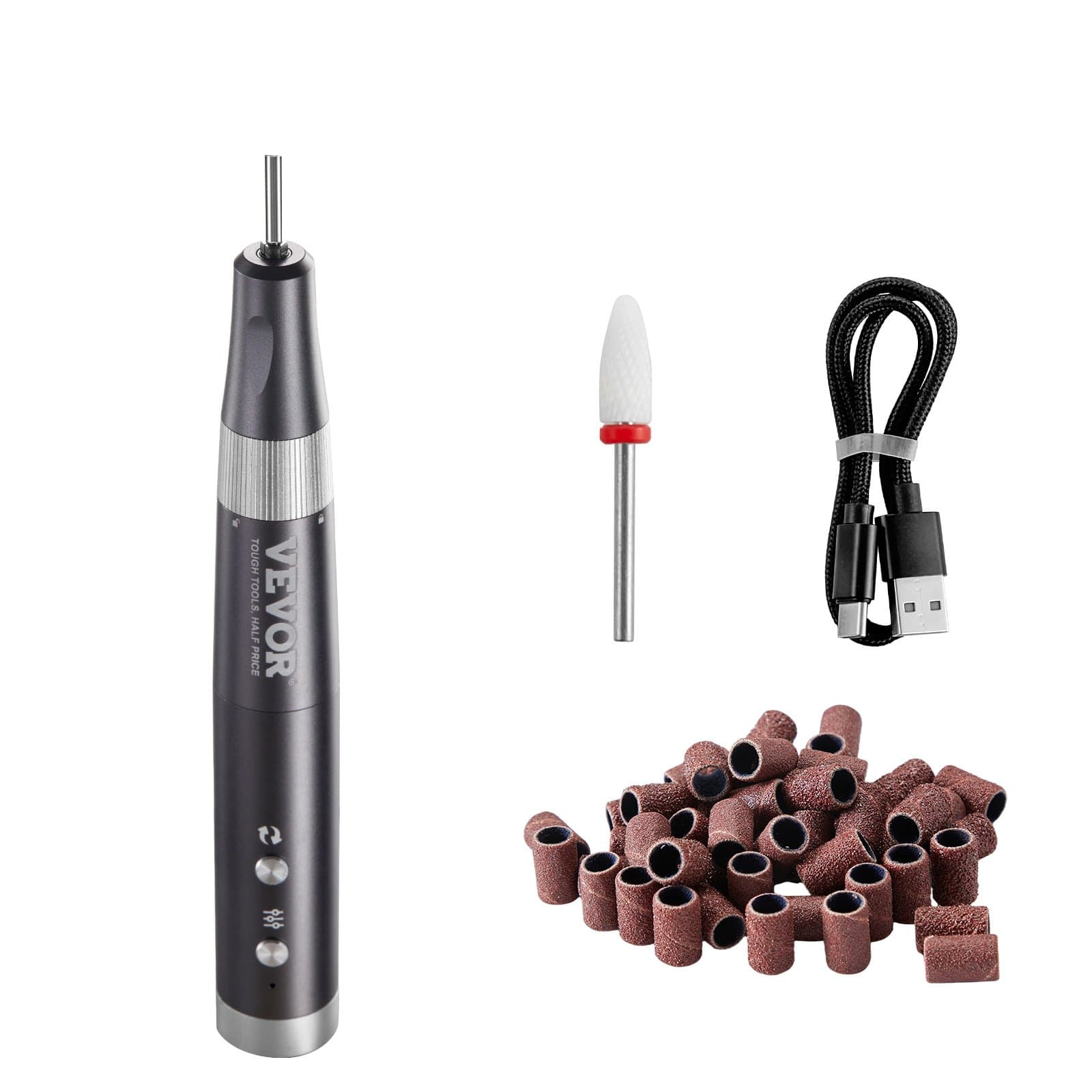 Perceuse à ongles électrique avec 50 bandes abrasives