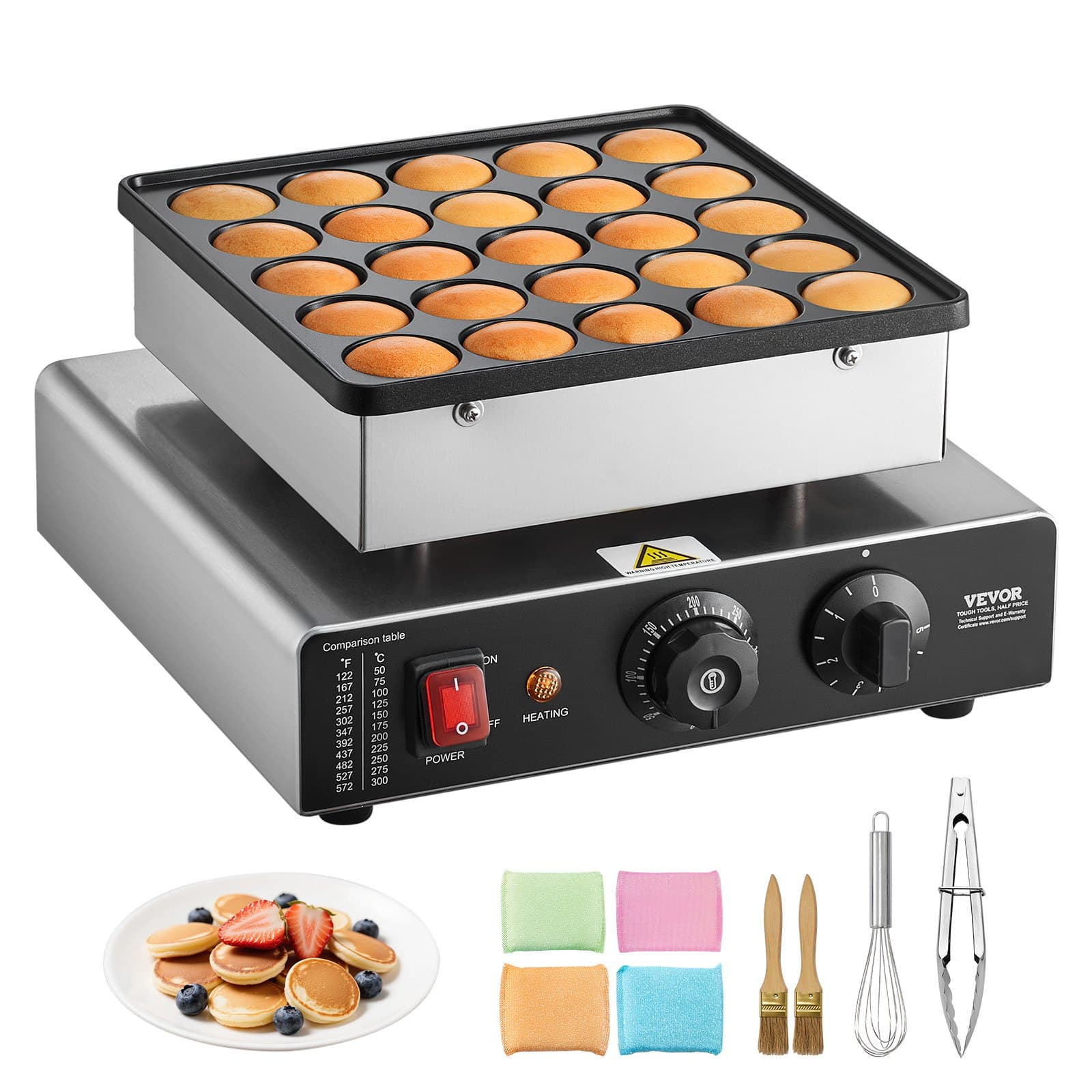 Mini crêpière électrique antiadhésive