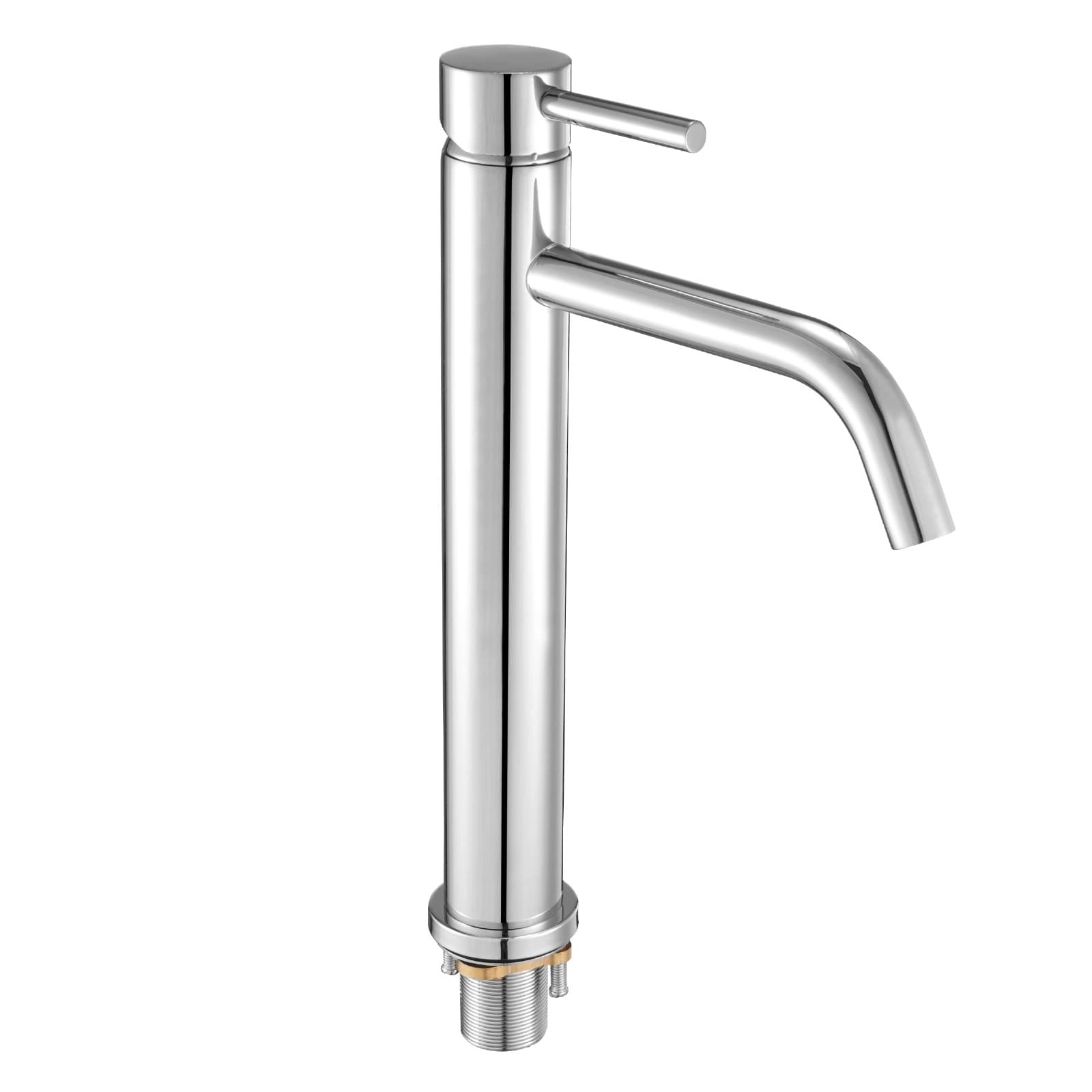 Chrome Single Lever Kitchen Sink Faucet with High Arc