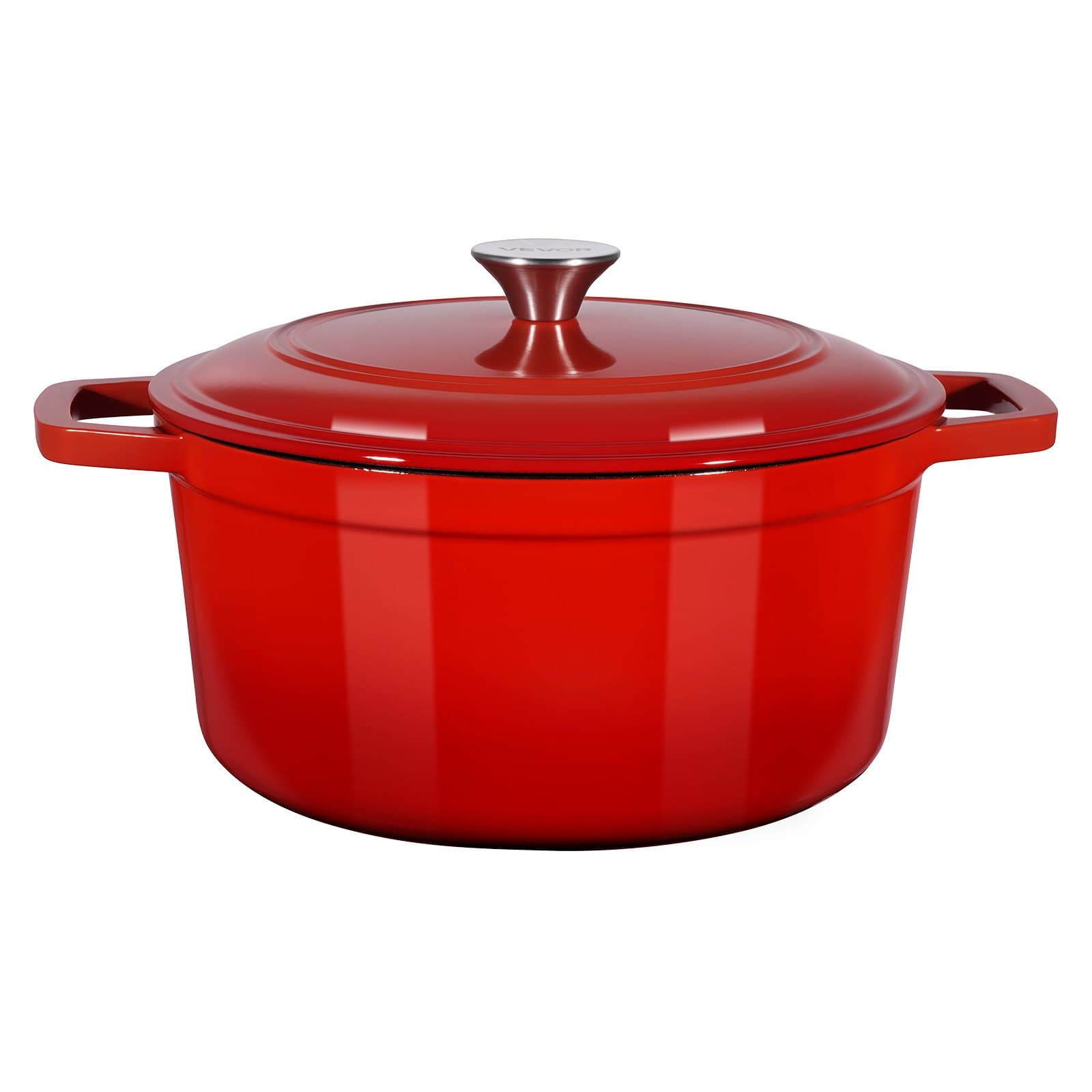 Cocotte en fonte émaillée avec couvercle, 5,68 L