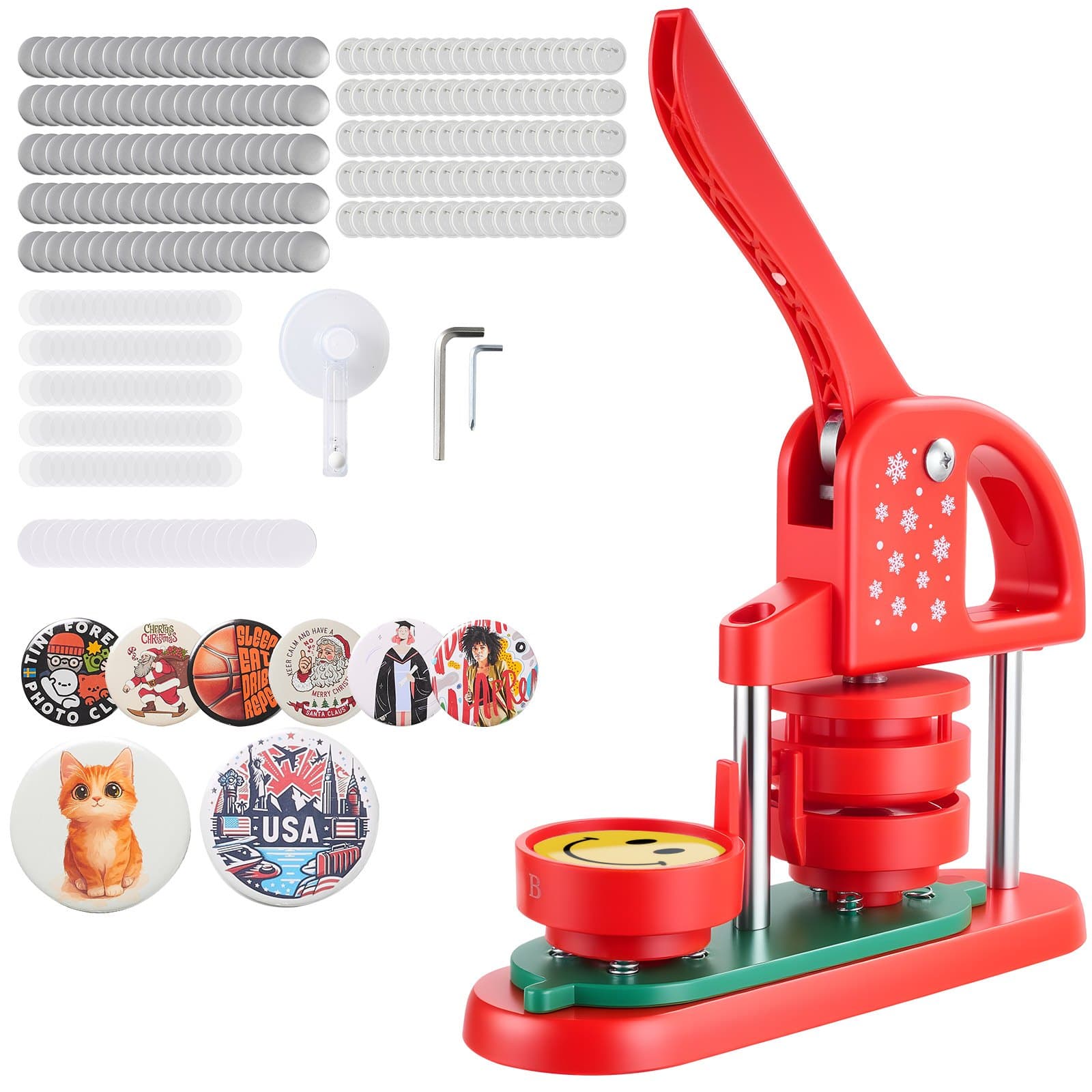 Button Maker Machine 58 mm with Accessories