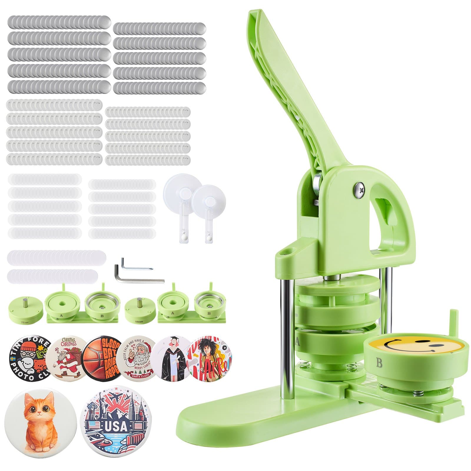 Button Maker with 58/75 mm Accessory Set