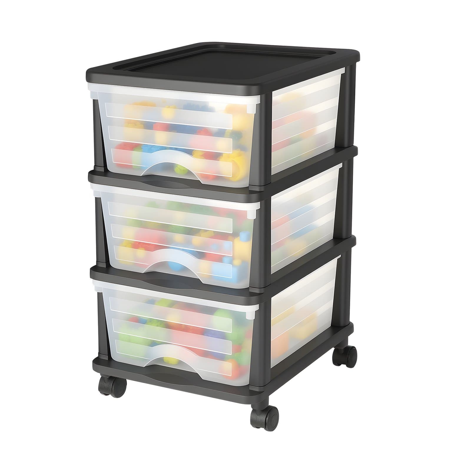 Rolling Drawer Cart with 3 Drawers