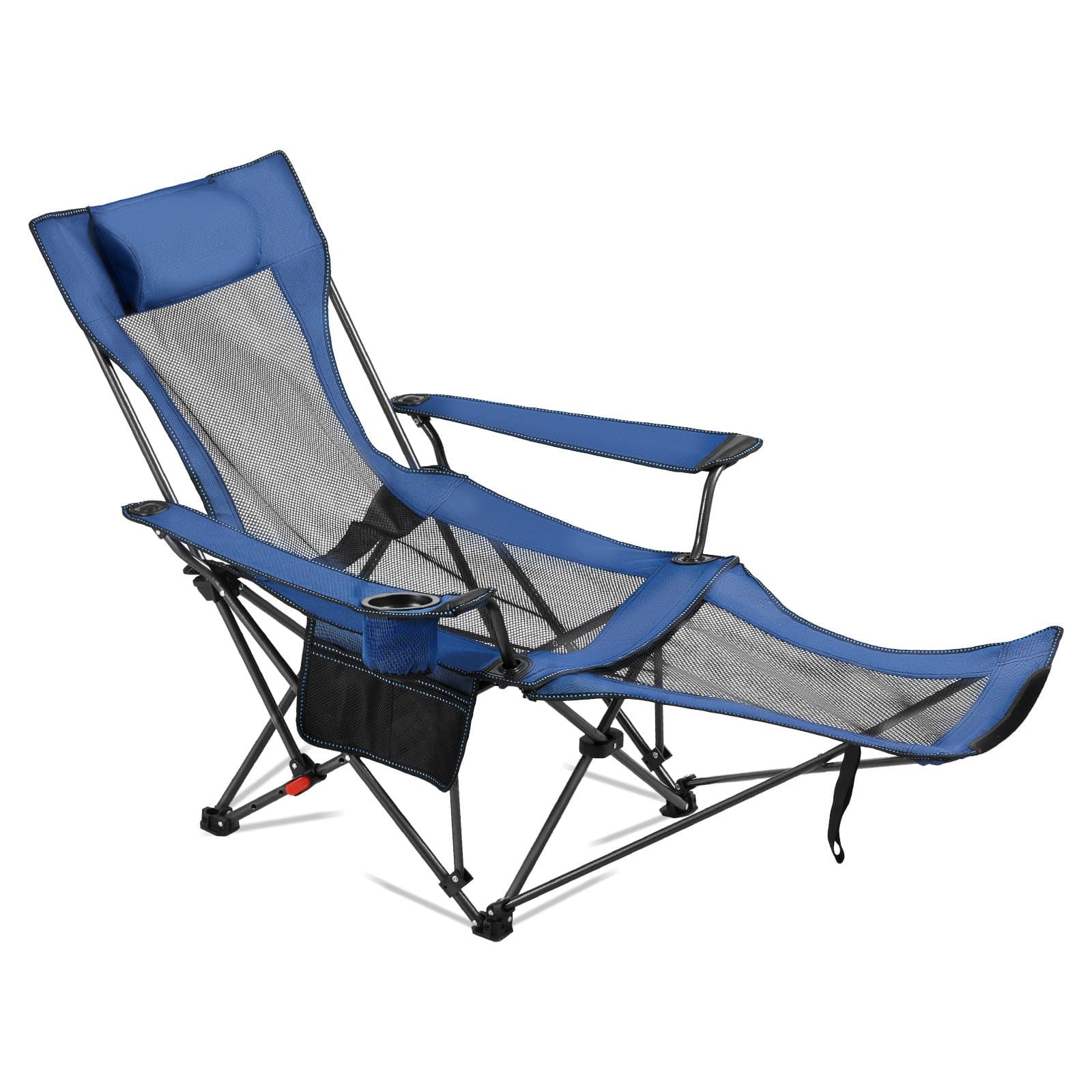 Chaise camping pliable 4 positions porte-gobelet