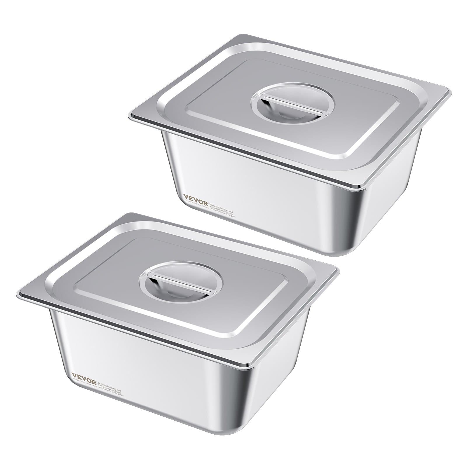Gastronorm pan 1/2 with lid, 9 L, 2 pieces