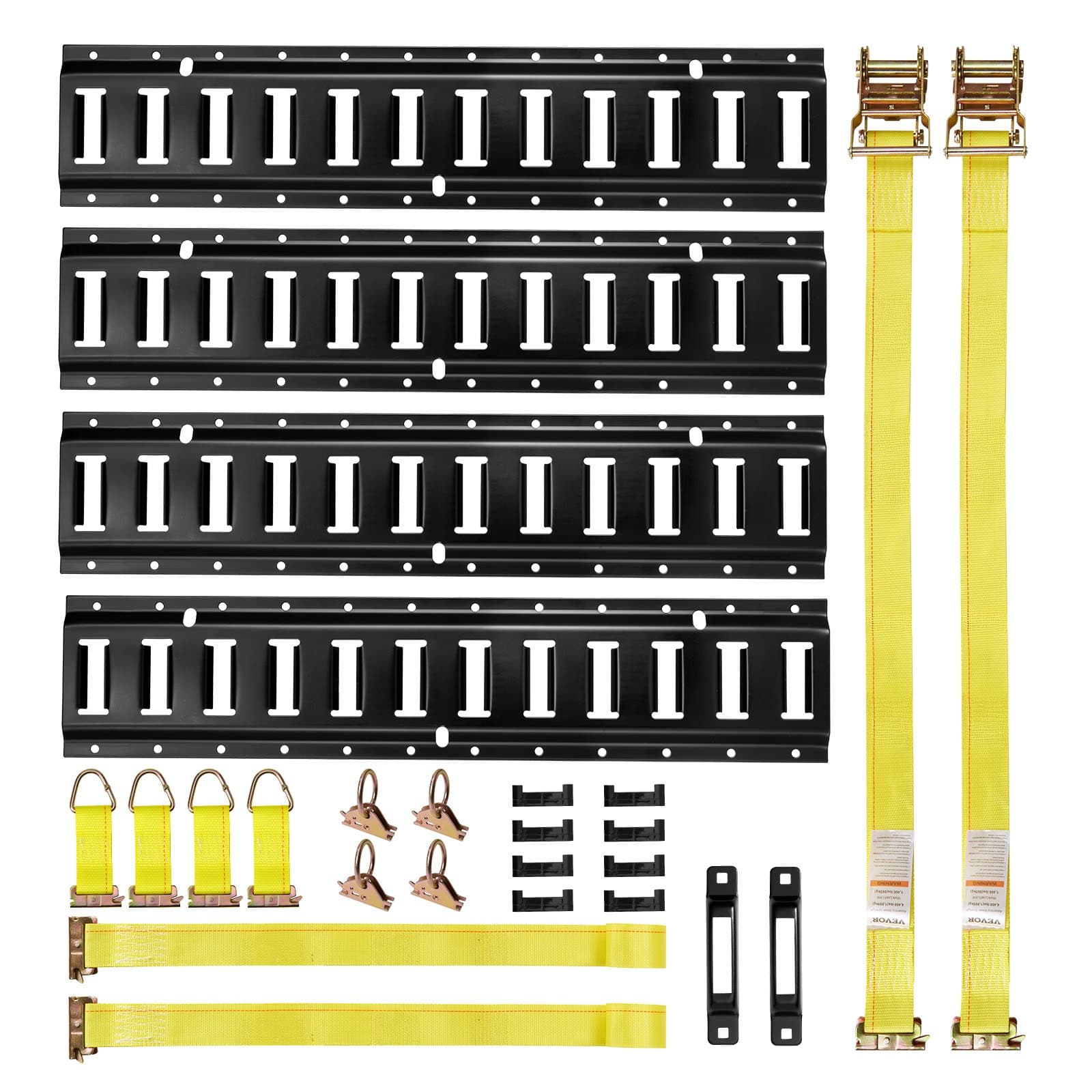طقم قضبان تثبيت E-Track 4 عبوات 06م مع 20 قضيب