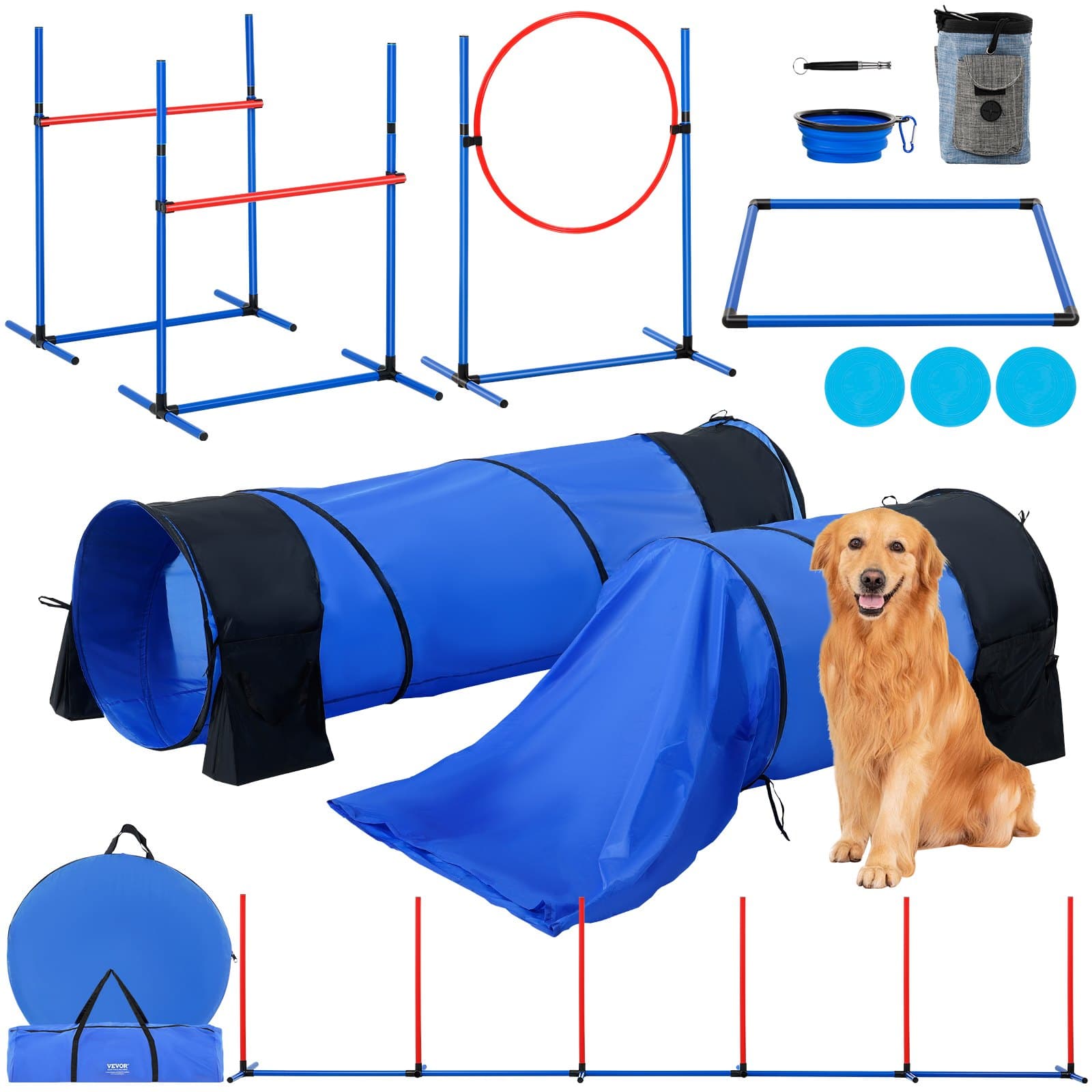 Agility-Trainingsgerät für Hunde, 7-teiliges Set