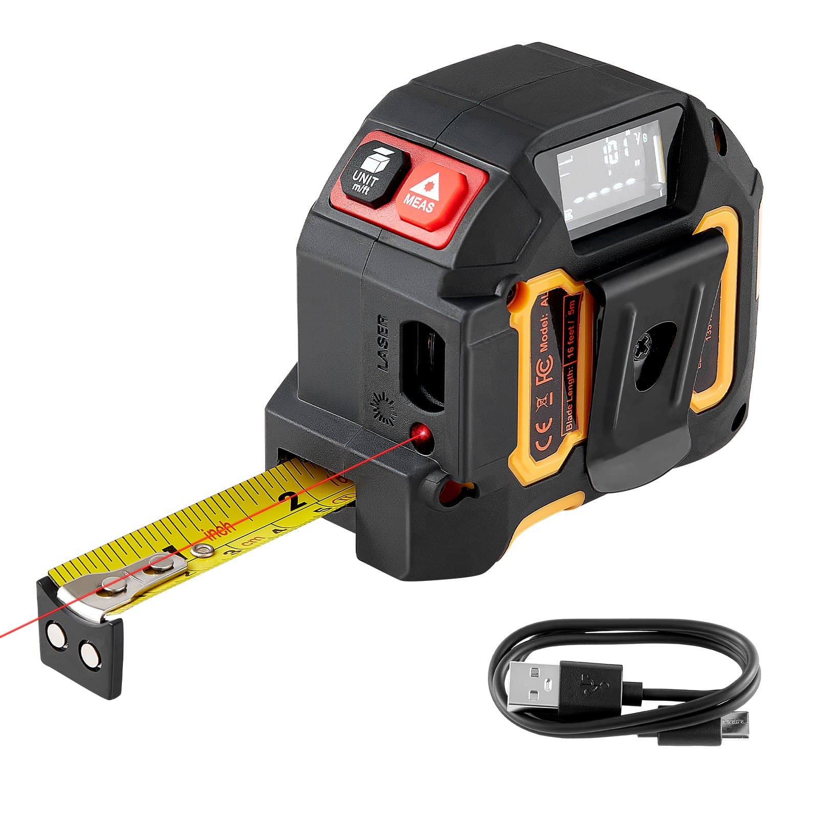 2-in-1 Laser-Maßband 41 m und 48 m mit Magnet