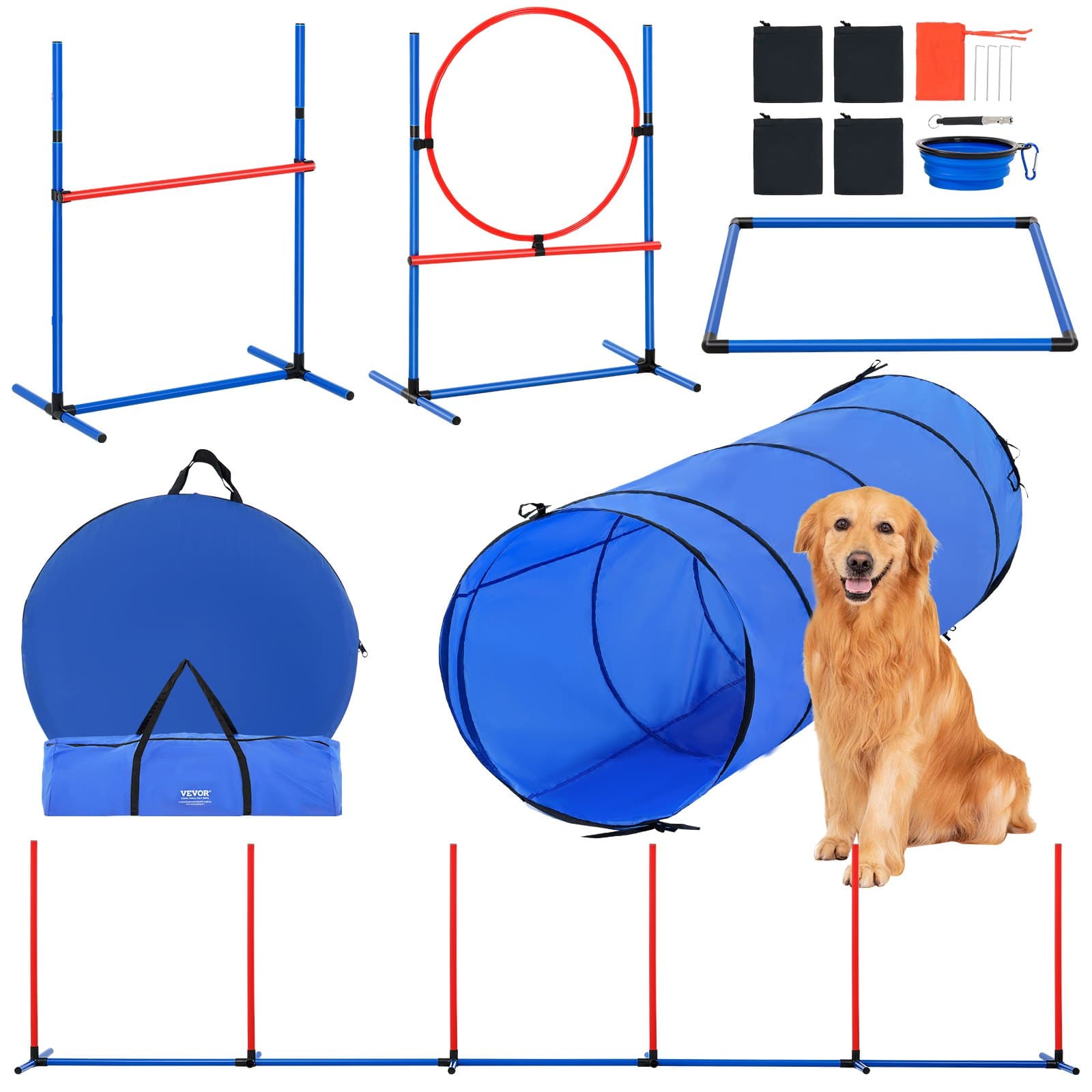 Hunde-Agility-Trainingsausrüstung, 5-teiliges Set