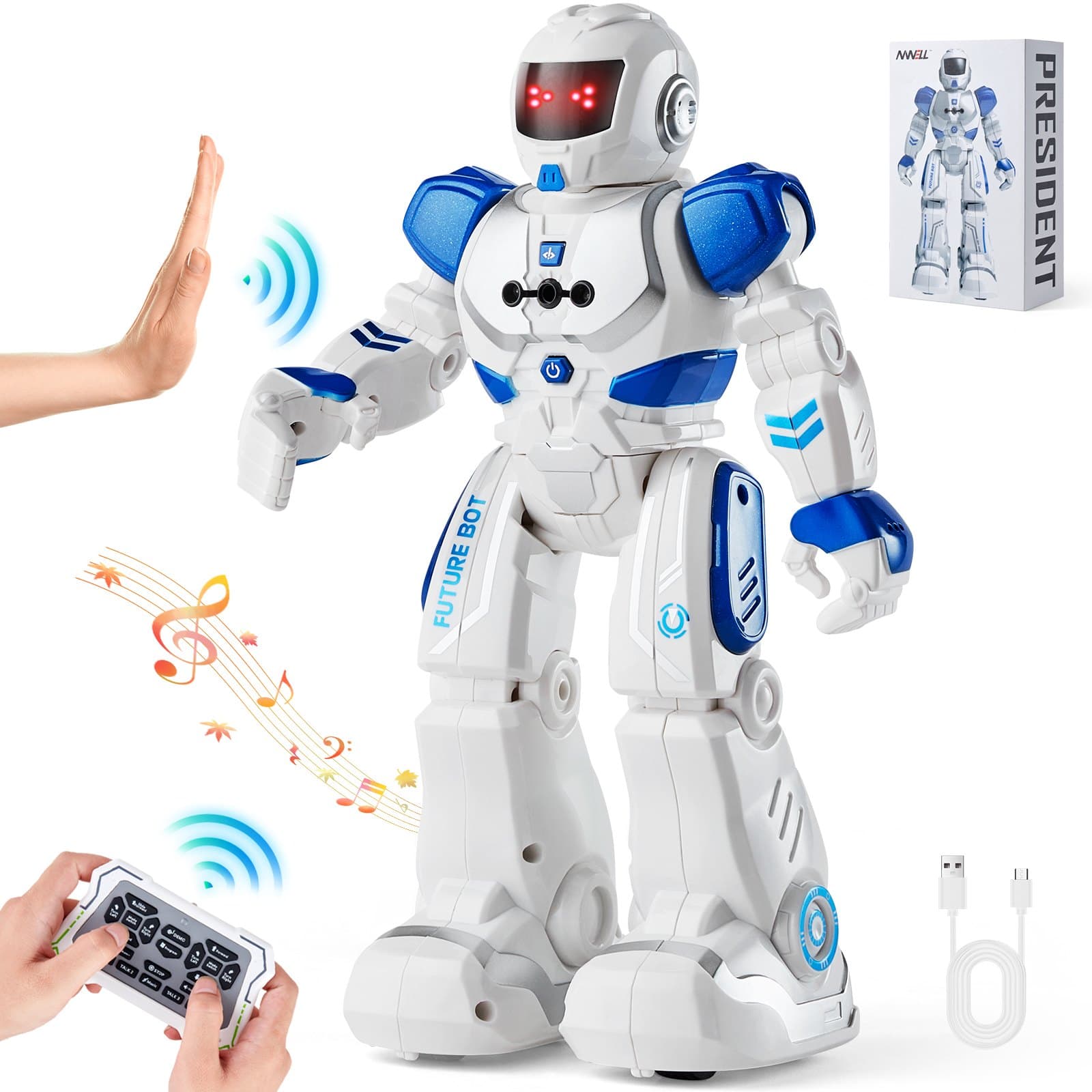 Robot RC programmable avec détection de gestes enfants