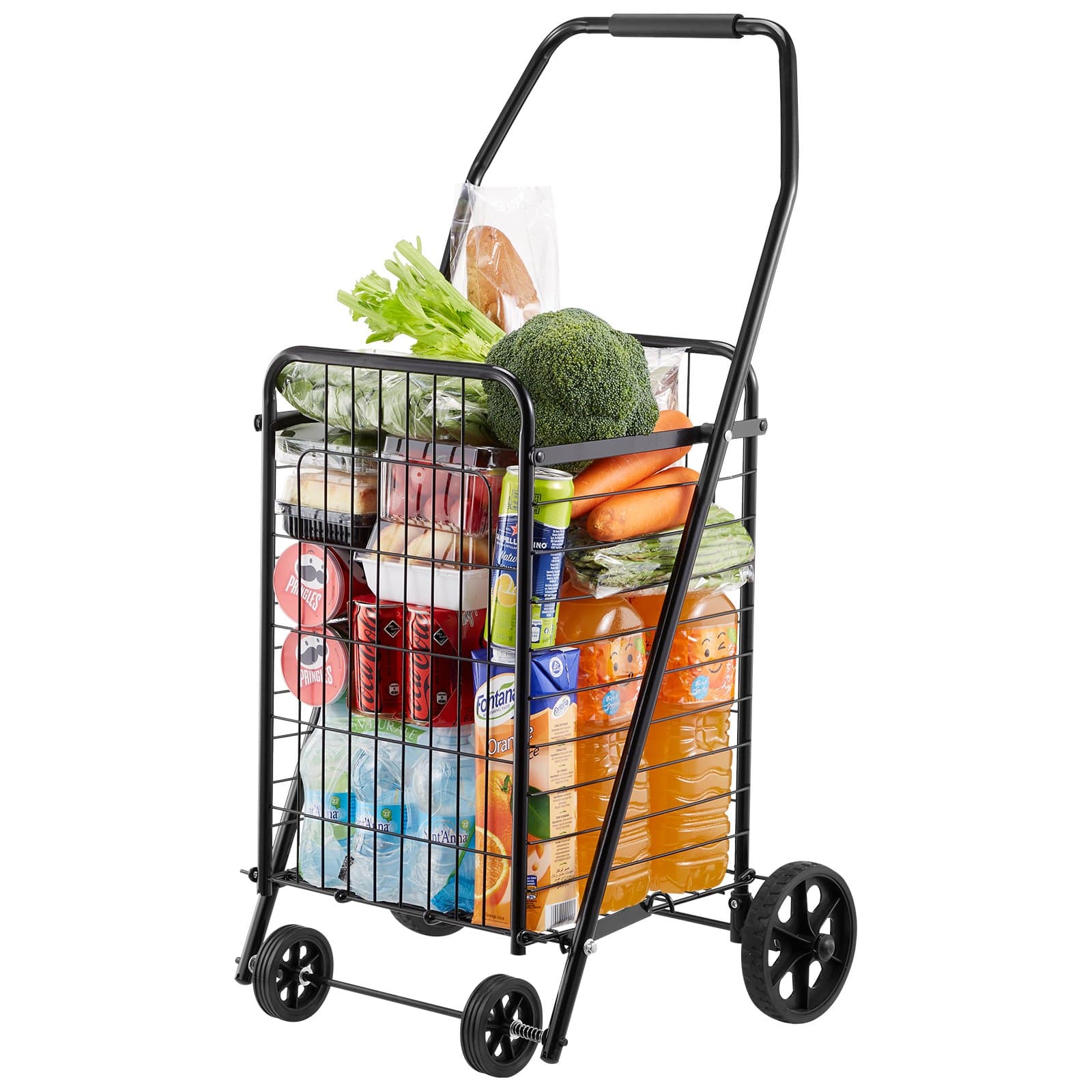 Klappbarer Einkaufstrolley mit Schwenkrädern, 39 Liter