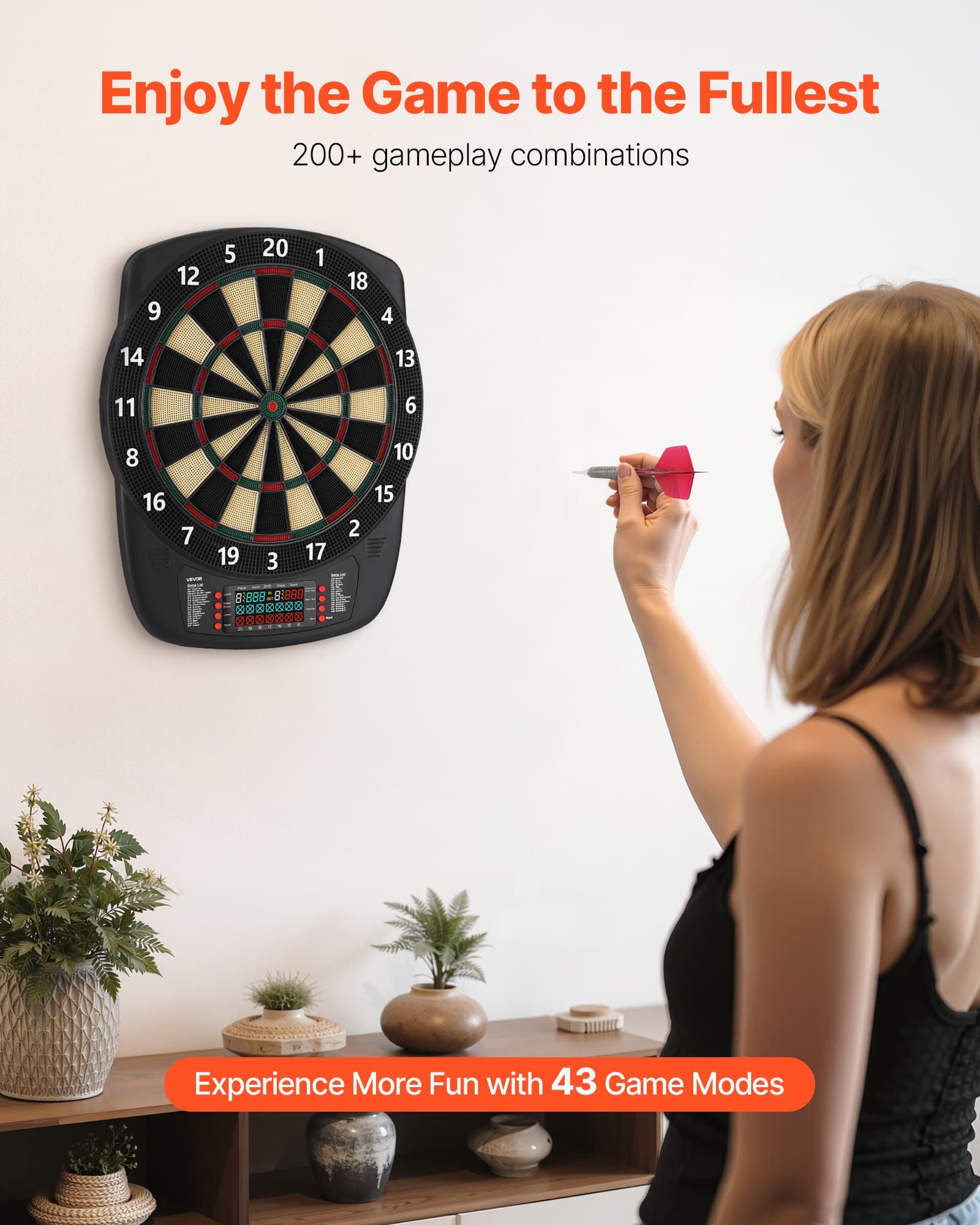 Cible électronique 3429 mm avec 43 jeux