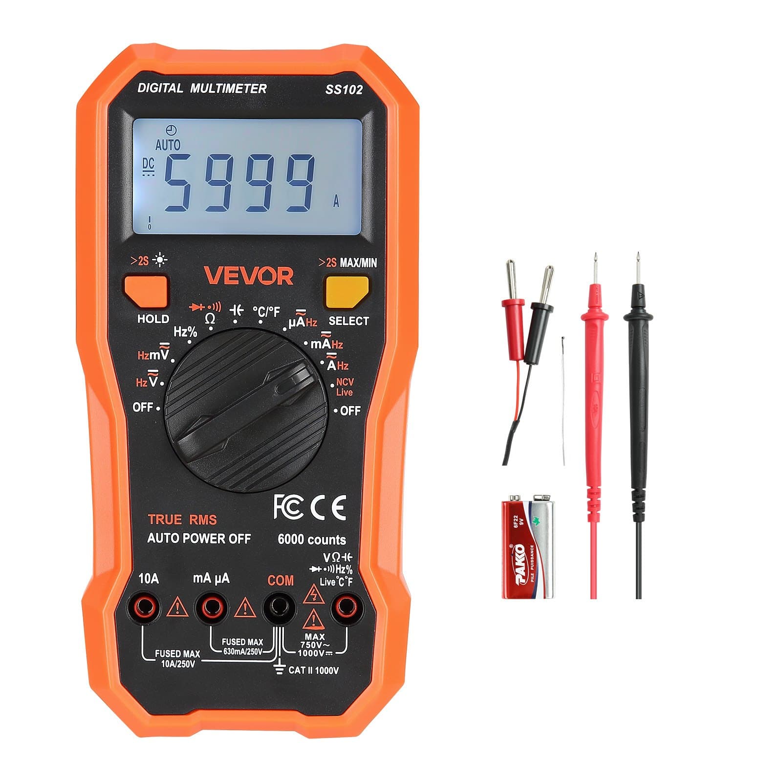Digital Multimeter 6000 Counts TRMS with NCV Function