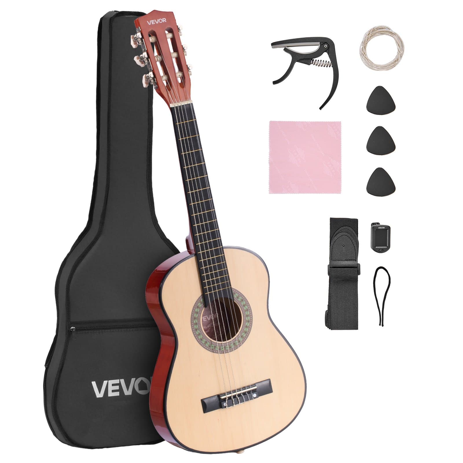Konzertgitarre 780 mm Klassikgitarren-Starter-Set für Anfänger