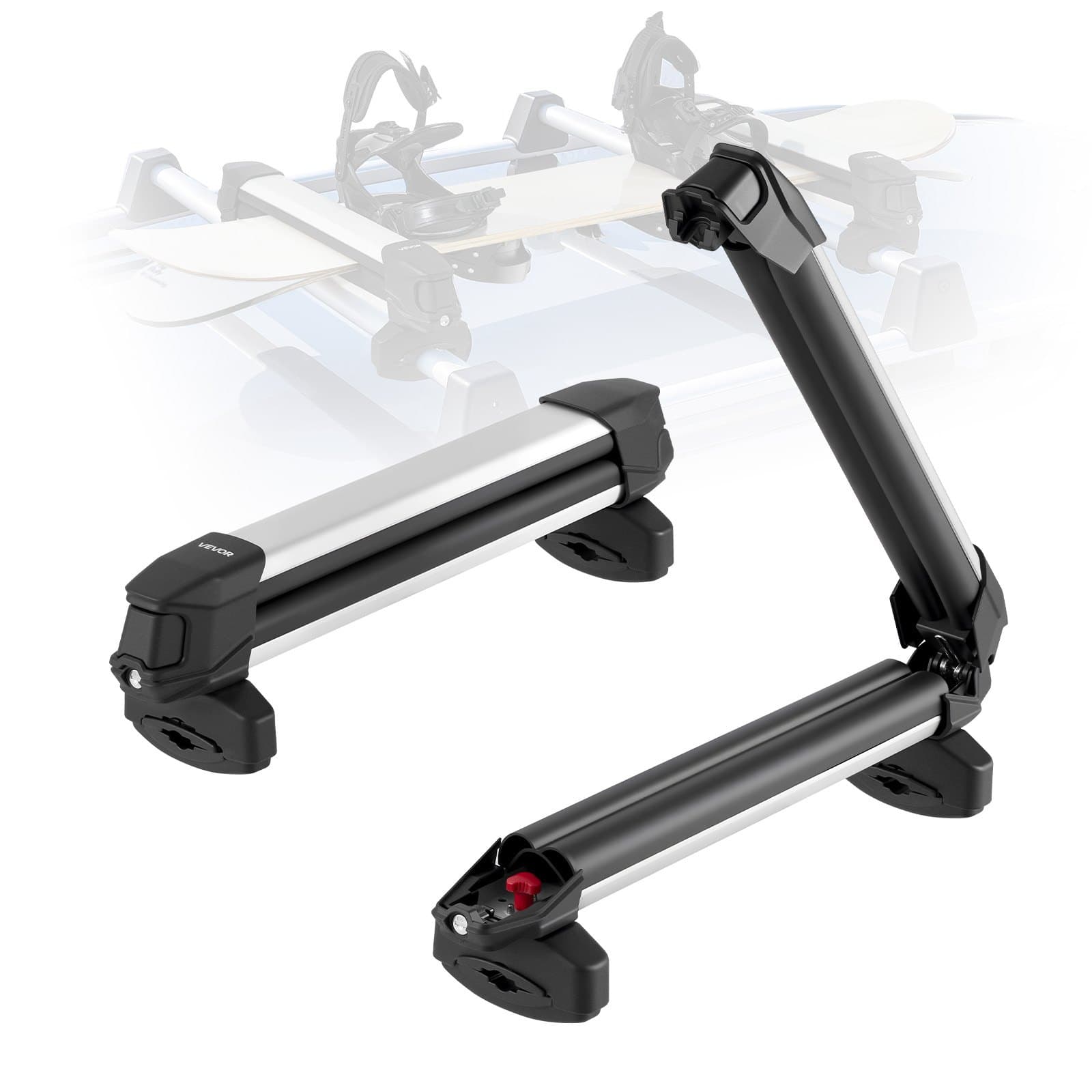 Portaesquís y snowboard de techo para barras transversales