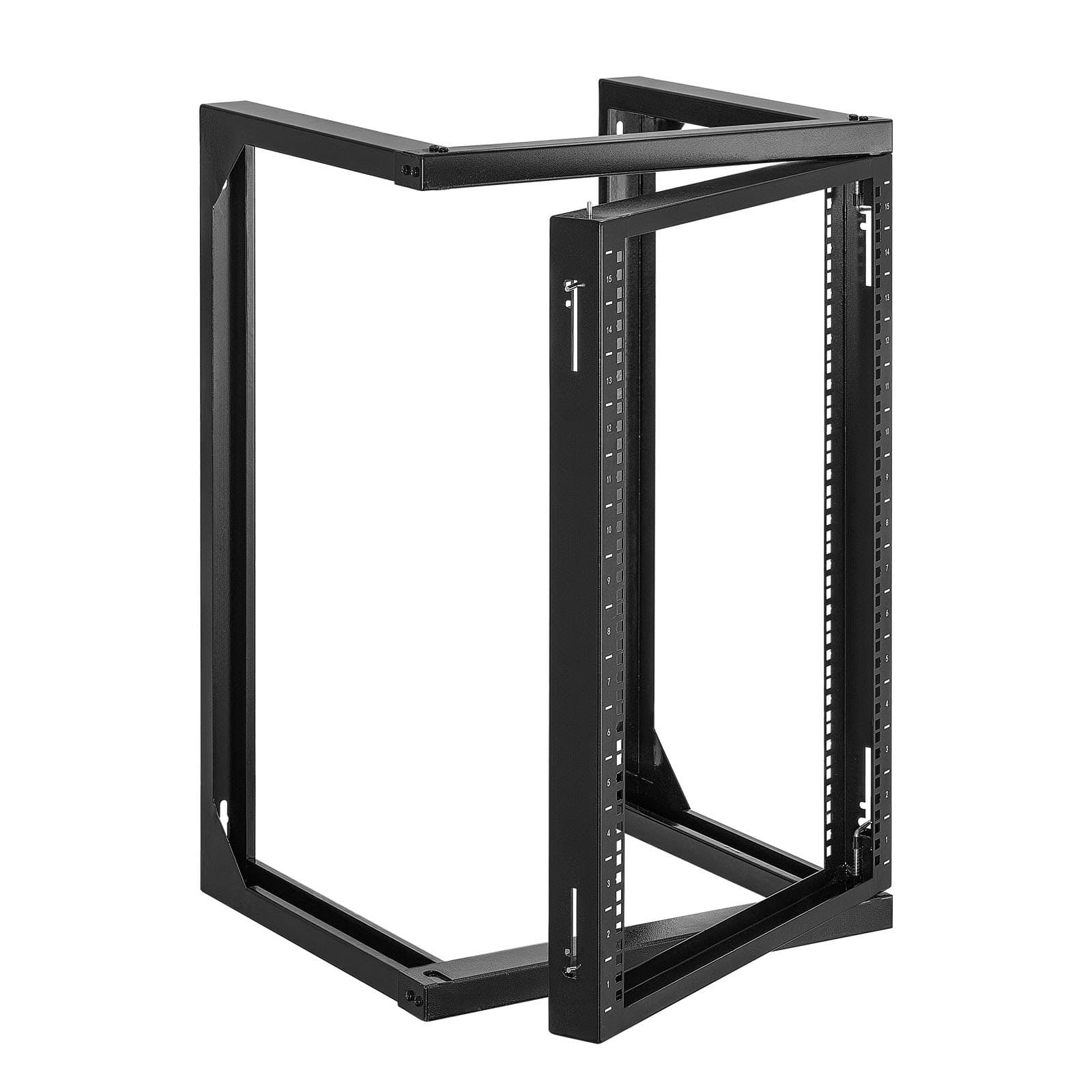 Rack serveur 15U mural, 68 kg, structure ouverte