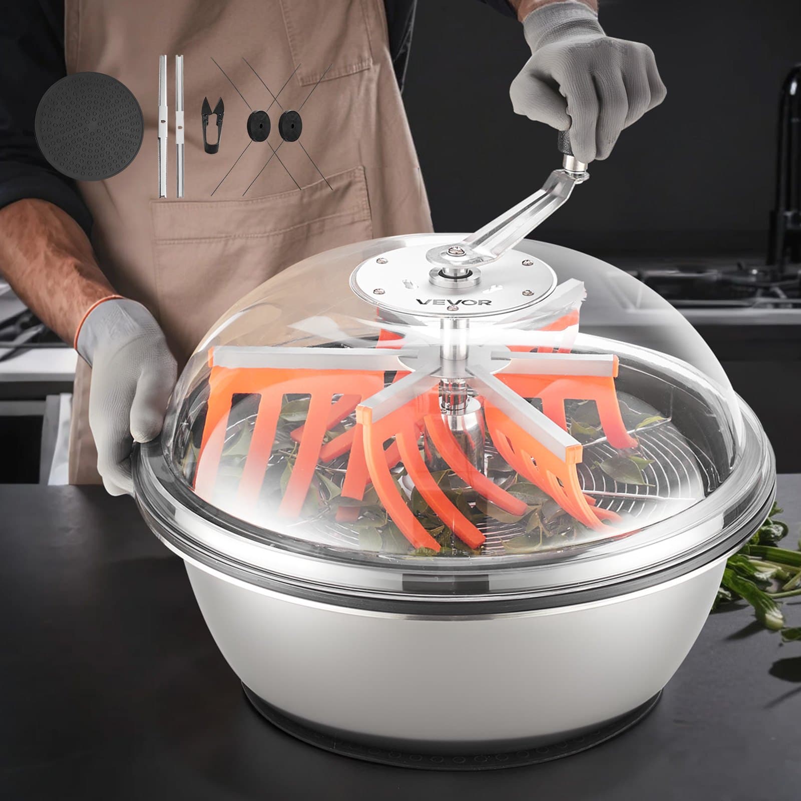 Tagliaboccioli manuale da 48 cm con lame in acciaio inox