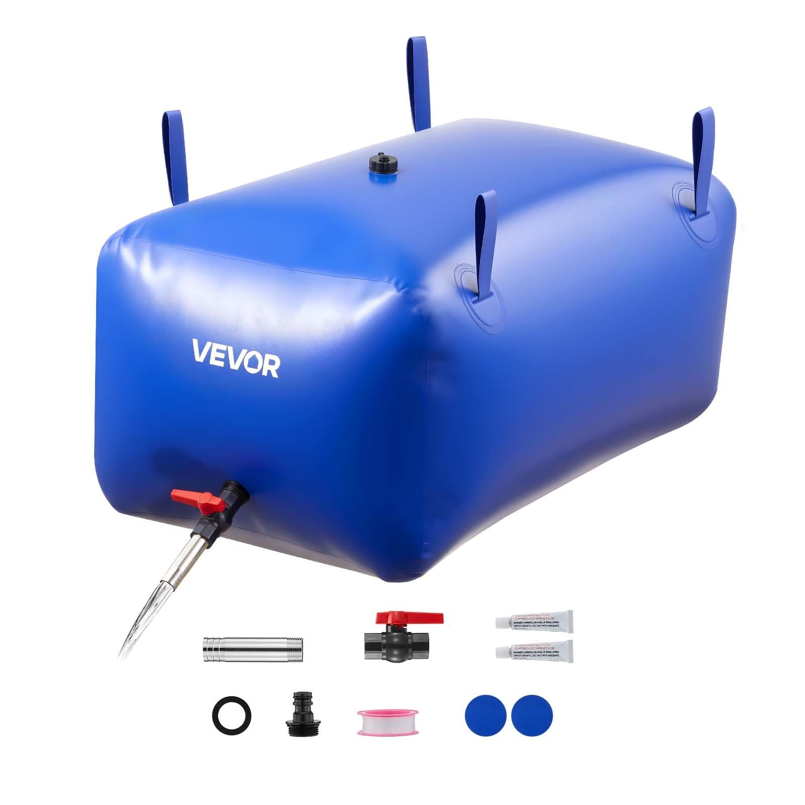 Blase de stockage d'eau 240 L Sac d'eau souple en PVC Réservoir de stockage d'eau Résistant aux fuites et à l'usure Eau de camping-car