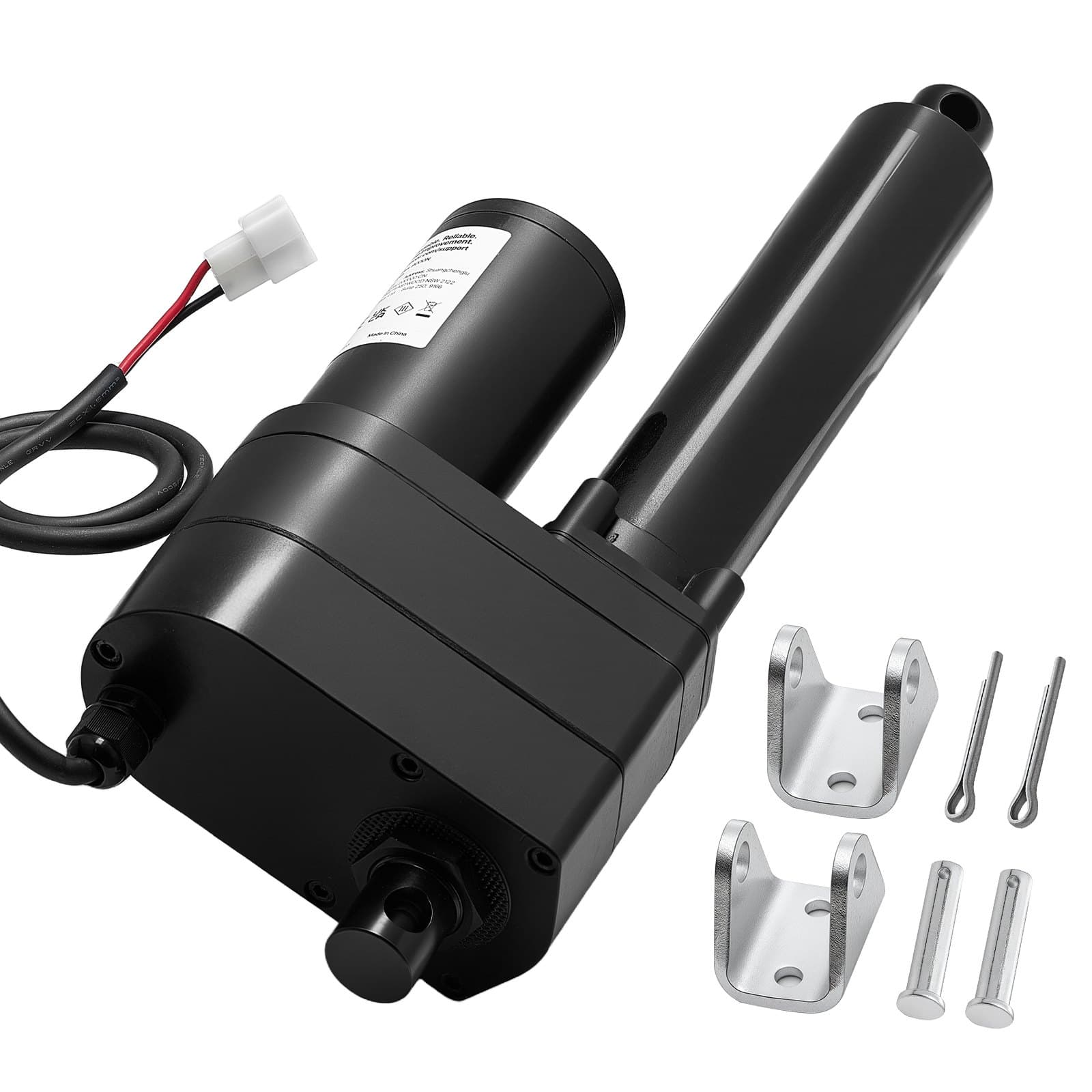 Actionneur linéaire 12 V, course de 150 mm, 9000 N, IP65