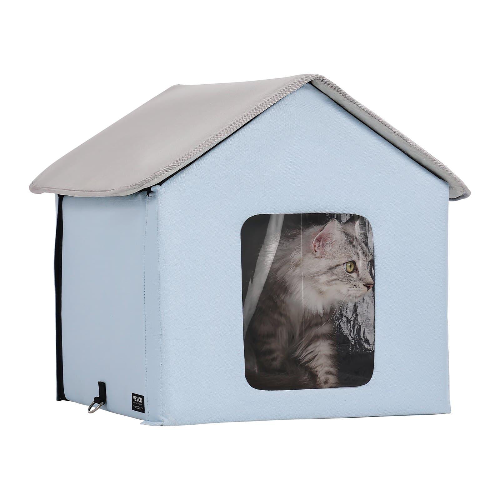Beheiztes faltbares Katzenhaus für draußen mit Timer