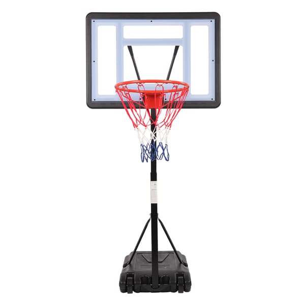 PVC-Schwimmbecken-Randkorb Basketball-Stand mit höhenverstellbarer Stange (1,15m-1,35m)