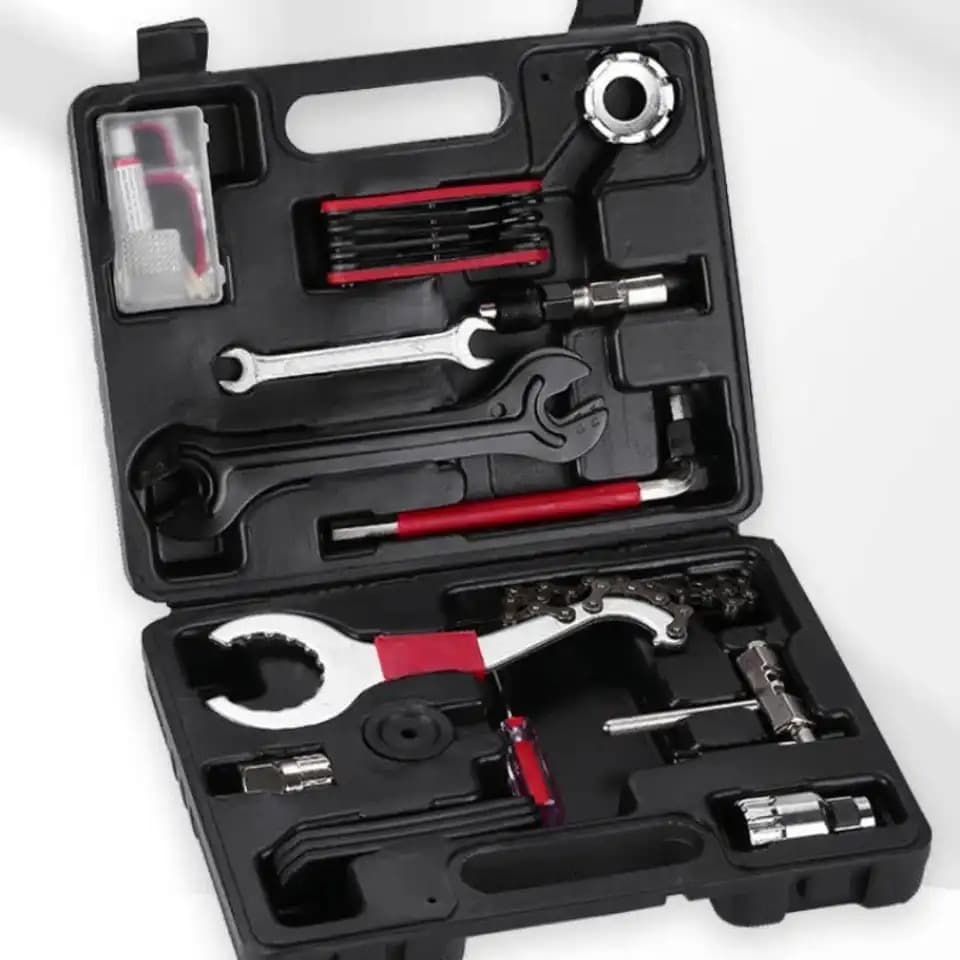 Supporto per spedizione paneuropea--Kit di riparazione bici 7 in 1, strumento portatile per rimuovere il movimento centrale, riparazione mountain bike Cra