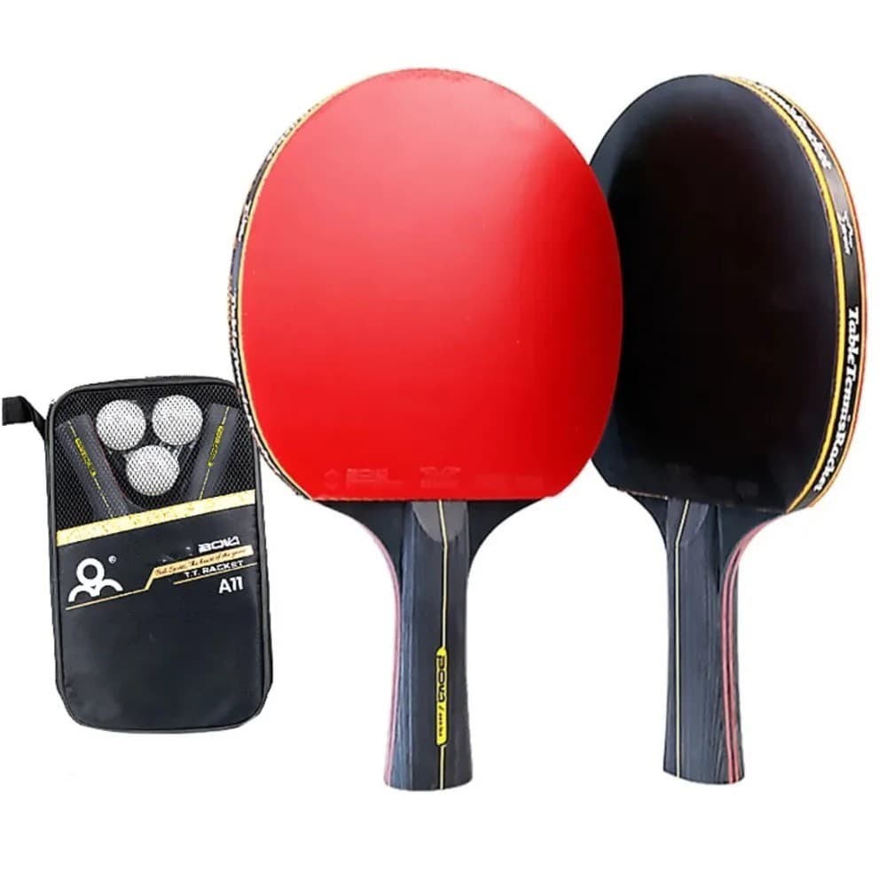 Tischtennis-Set Duo Pro mit 2 Schlägern, 3 Bällen und Tasche