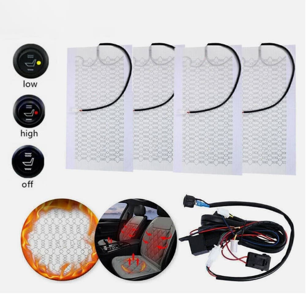 Kit universal de calefacción para asientos de coche, carbono