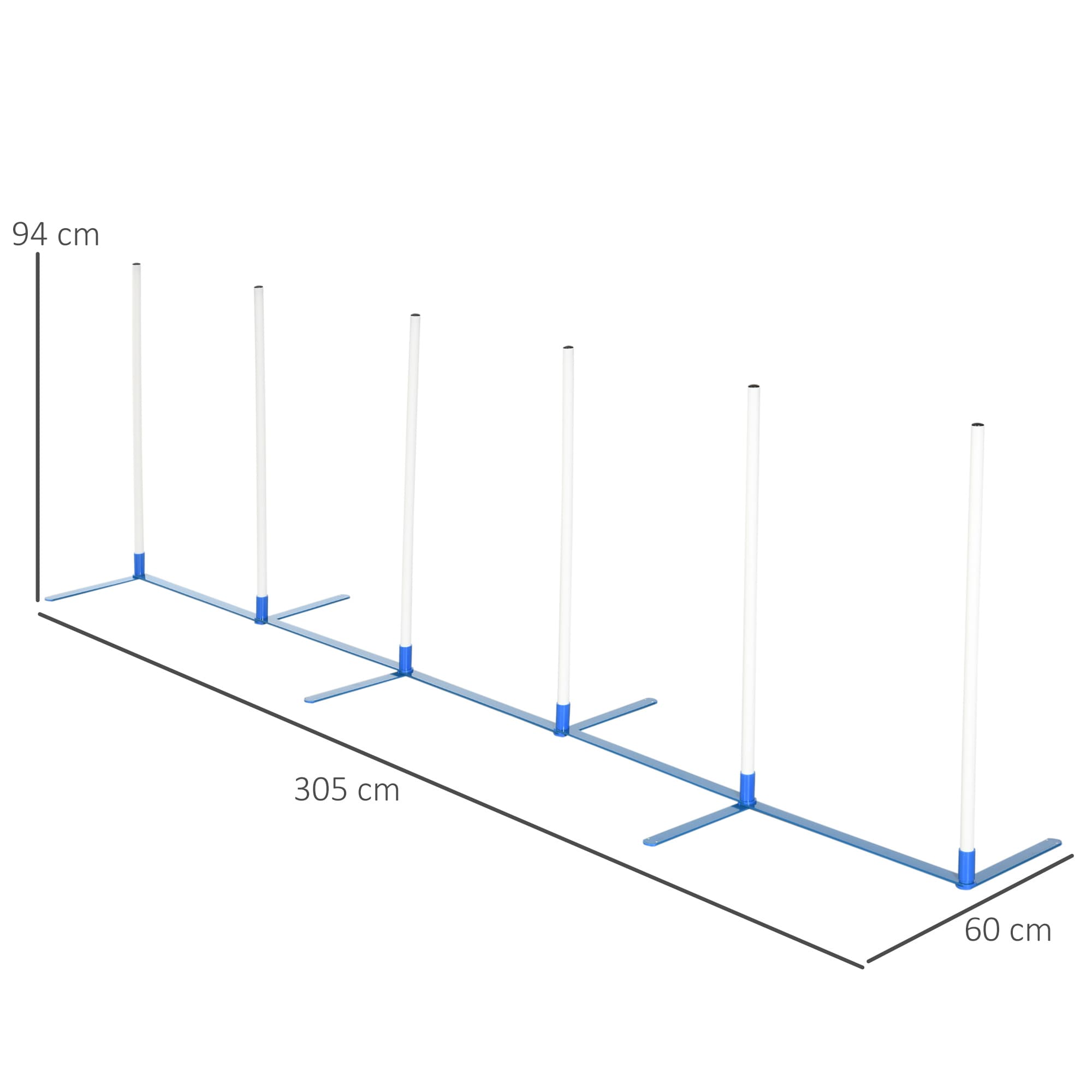Agility Set für Hunde, 6-teilig, klappbar, mit Tragetasche