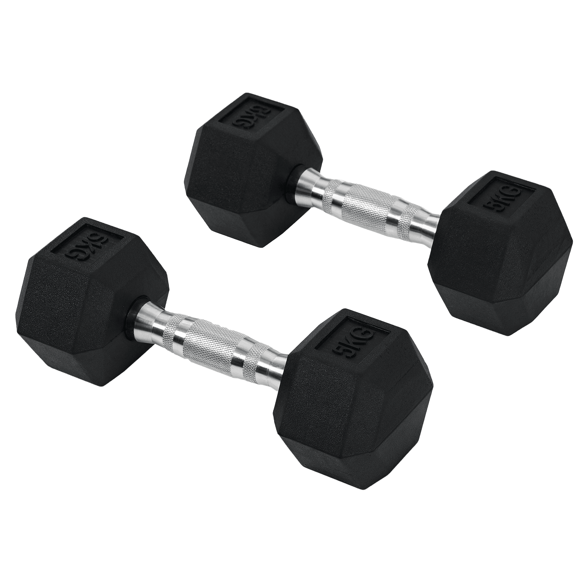 Hexagon Kurzhanteln, 2er Set, Gusseisen, 2 x 5 kg