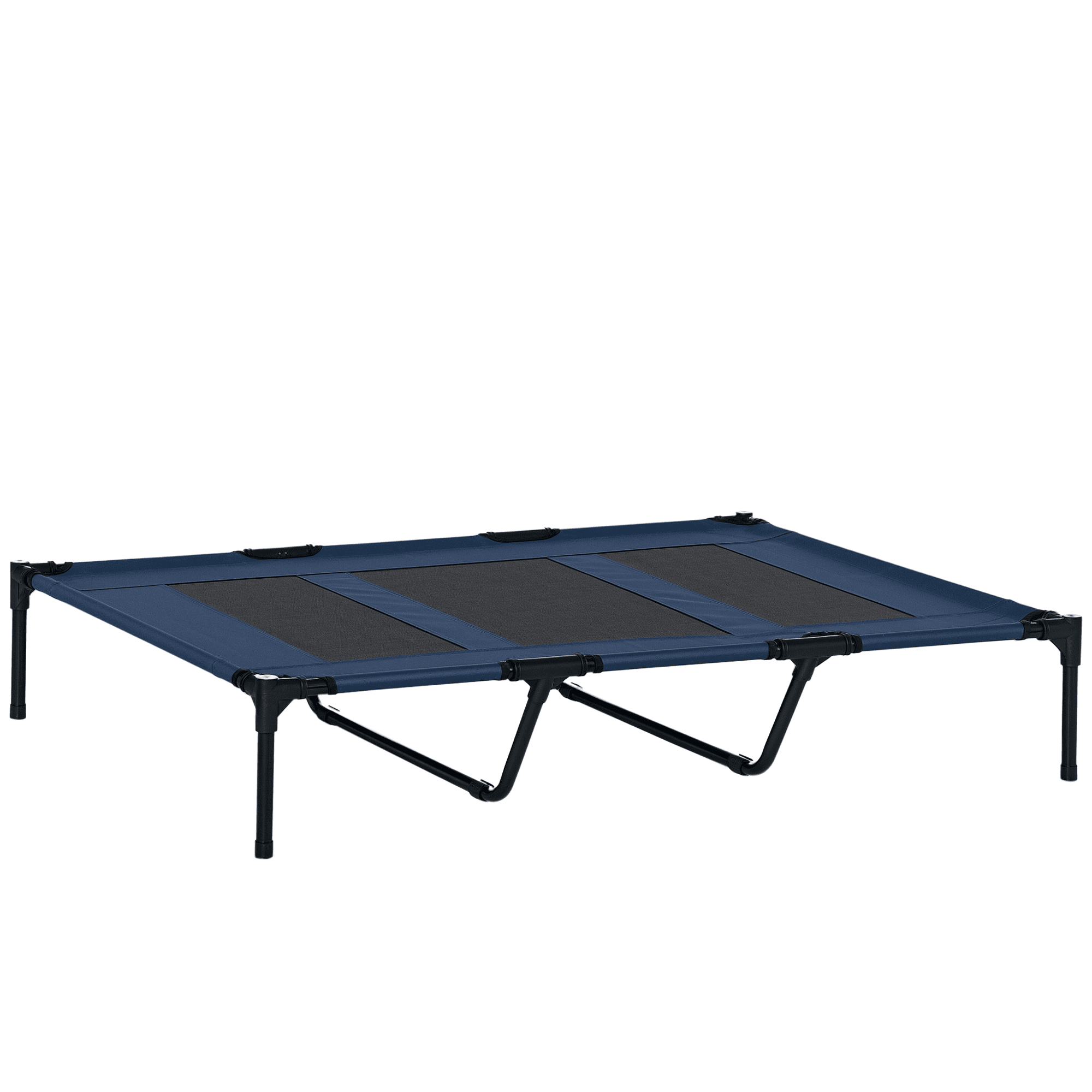 Faltbares Outdoor-Hundebett in Blau-Schwarz