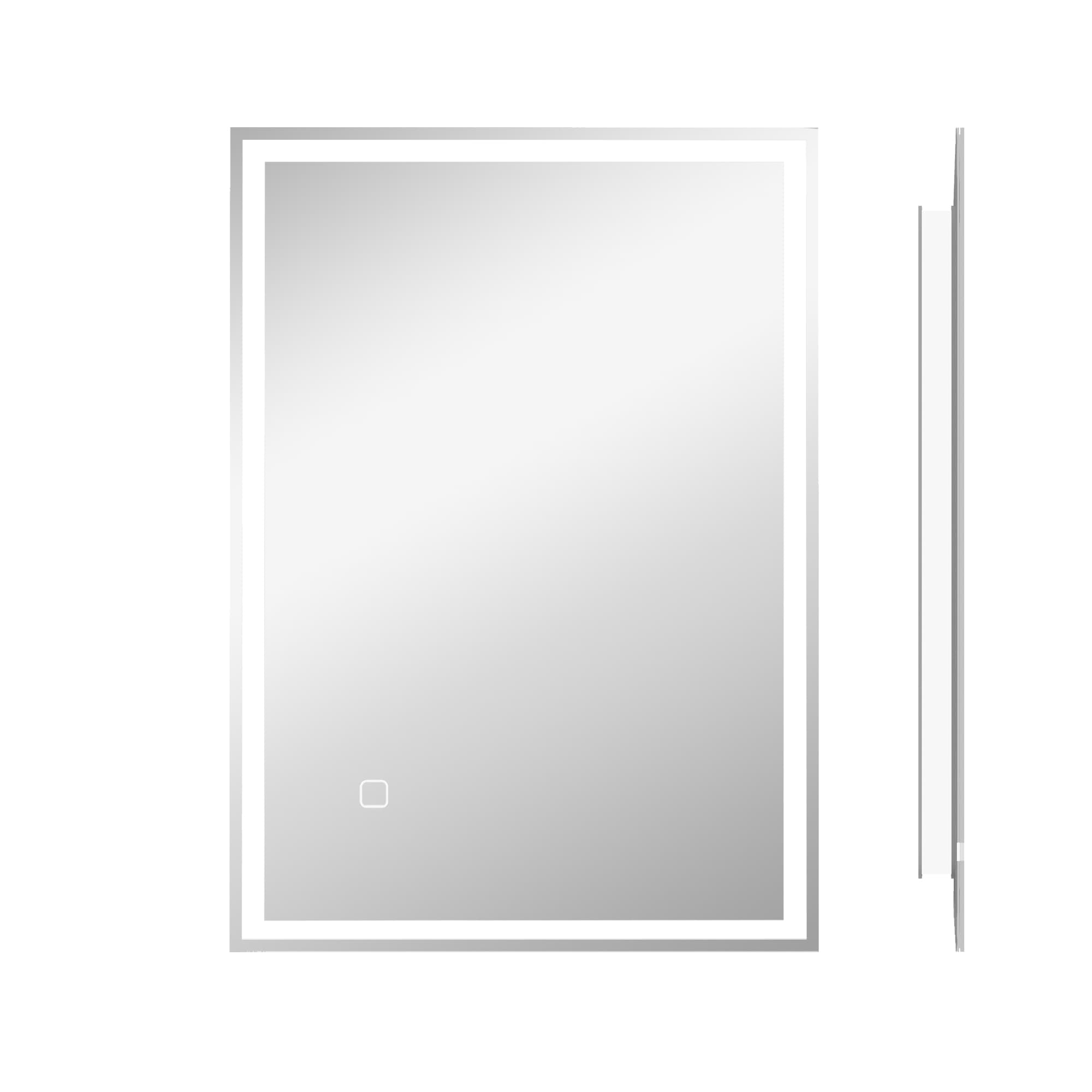 Specchio da bagno LED con interruttore a sfioramento, 50 x 70 cm, Bianco