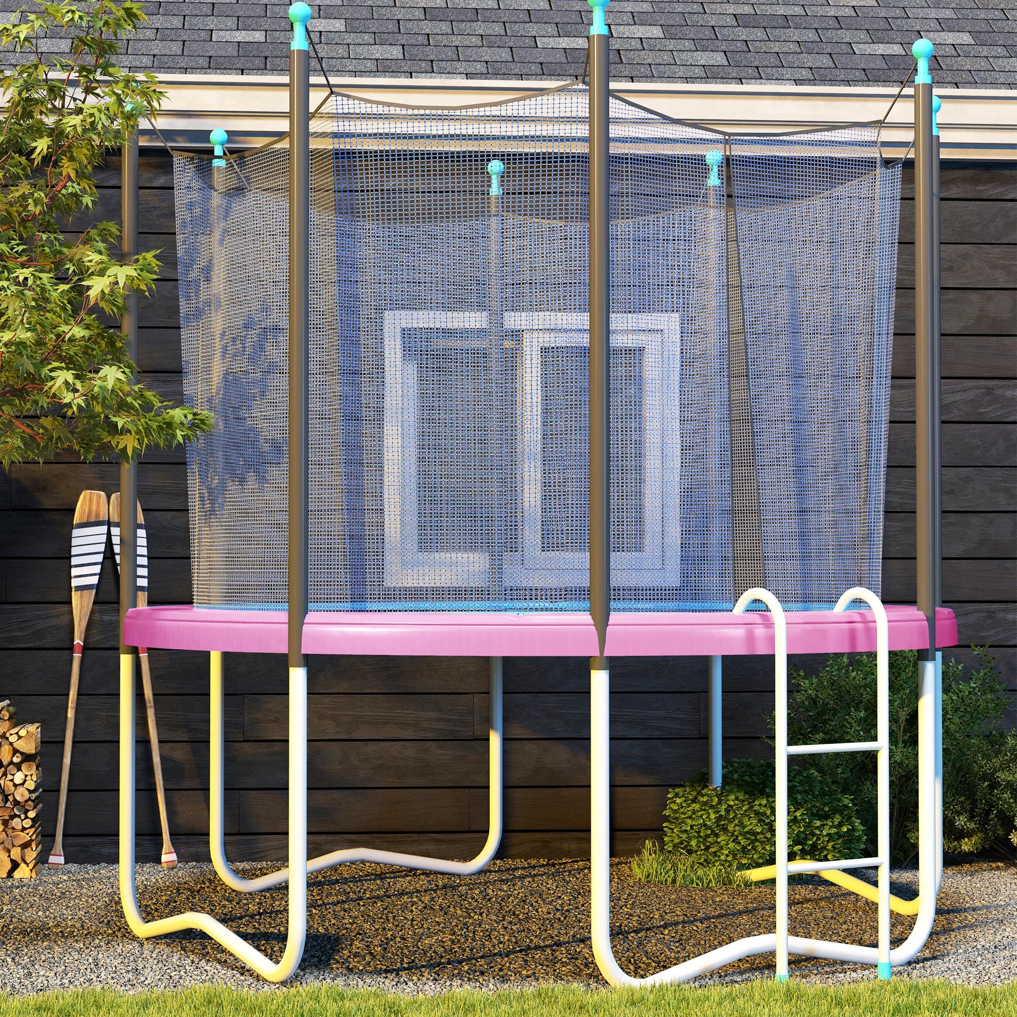 Copertura per bordo di ricambio per trampolino, impermeabile, Ø366 cm, rosa