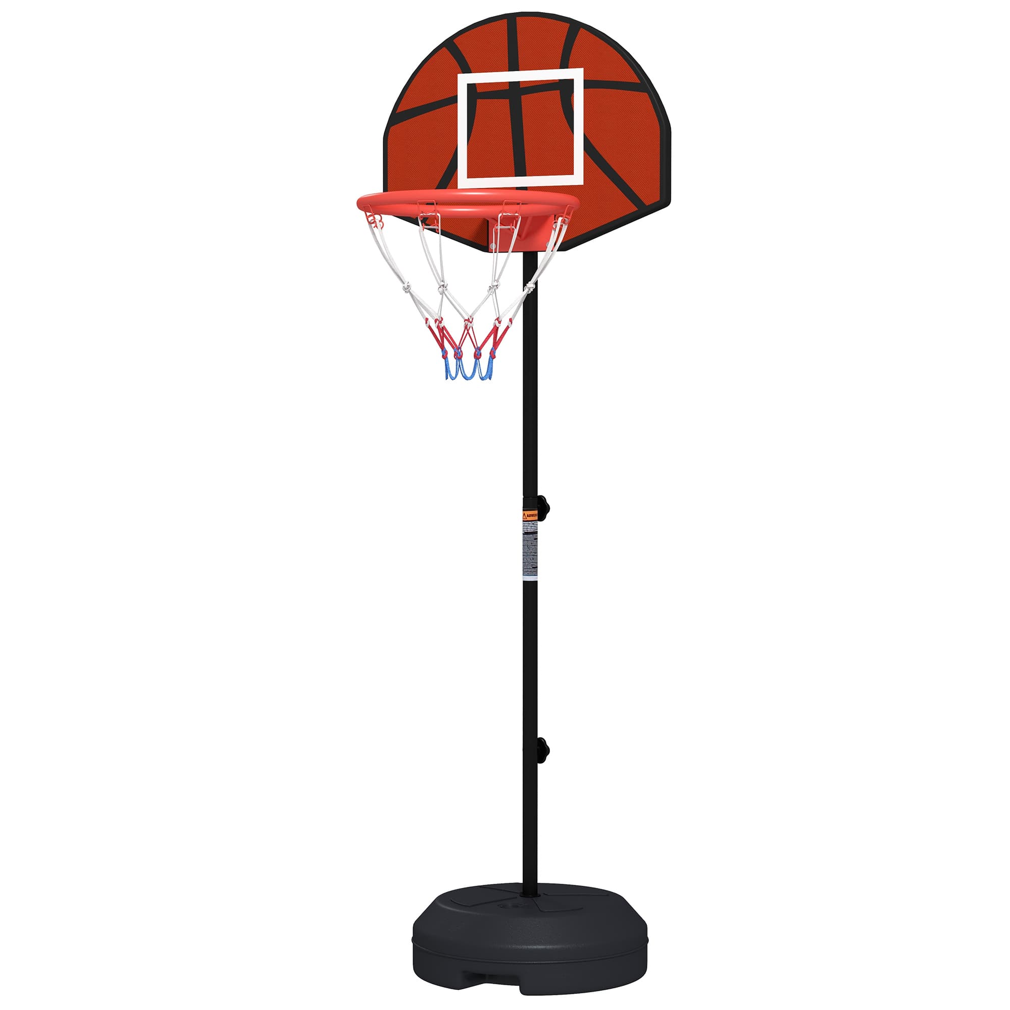 Support basket réglable cible fléchettes magnétique 98-148 cm Noir
