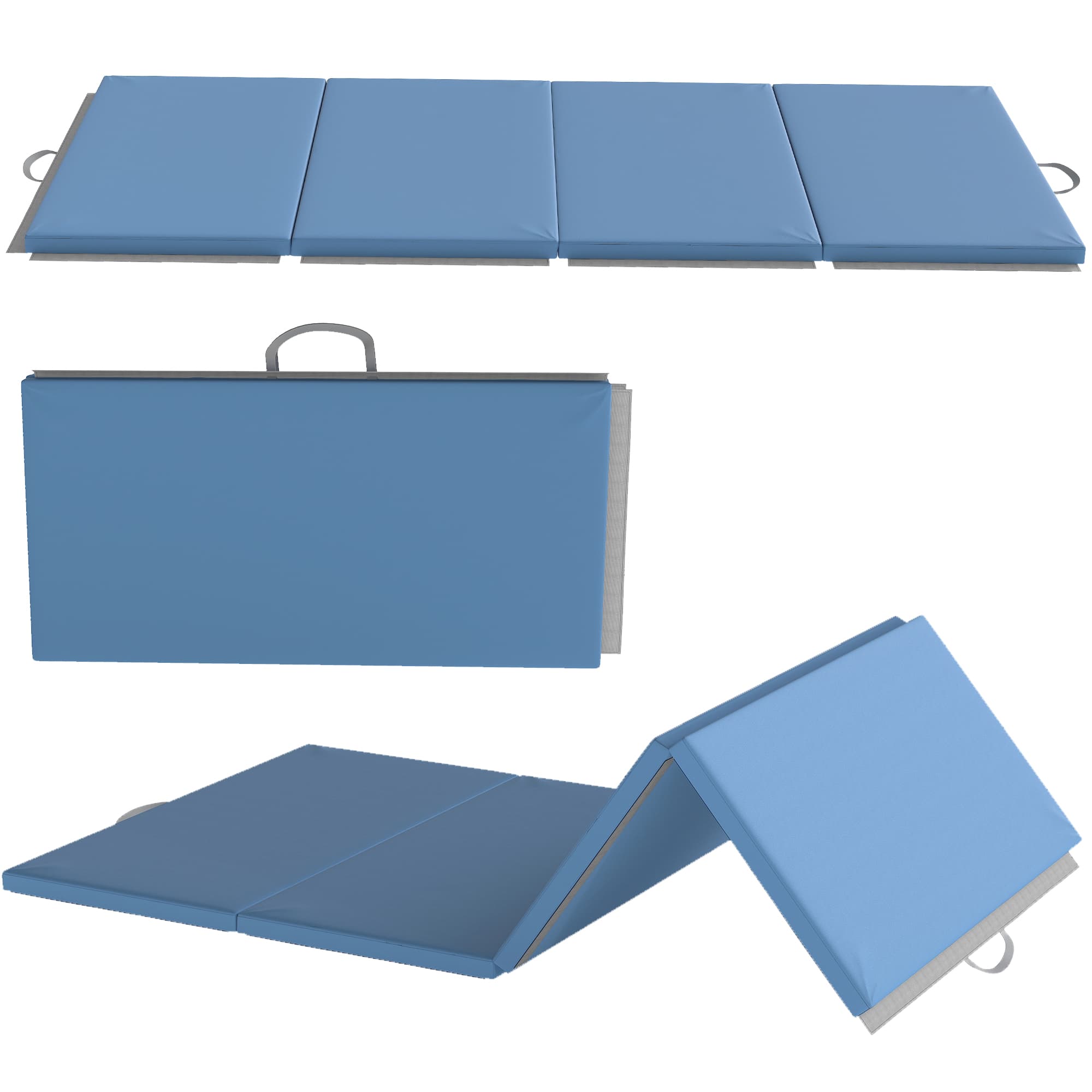 Faltbare Trainingsmatte mit Griffen 240x120x5 cm