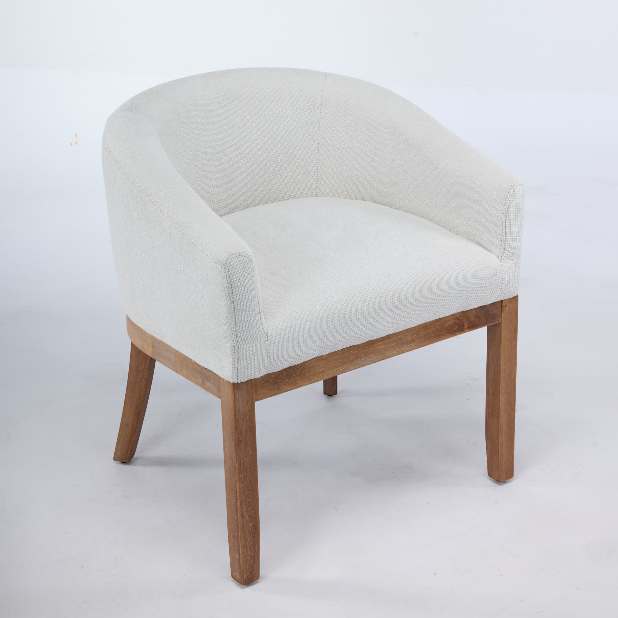 Gepolsterter Esszimmerstuhl Mid-Century mit Armlehnen
