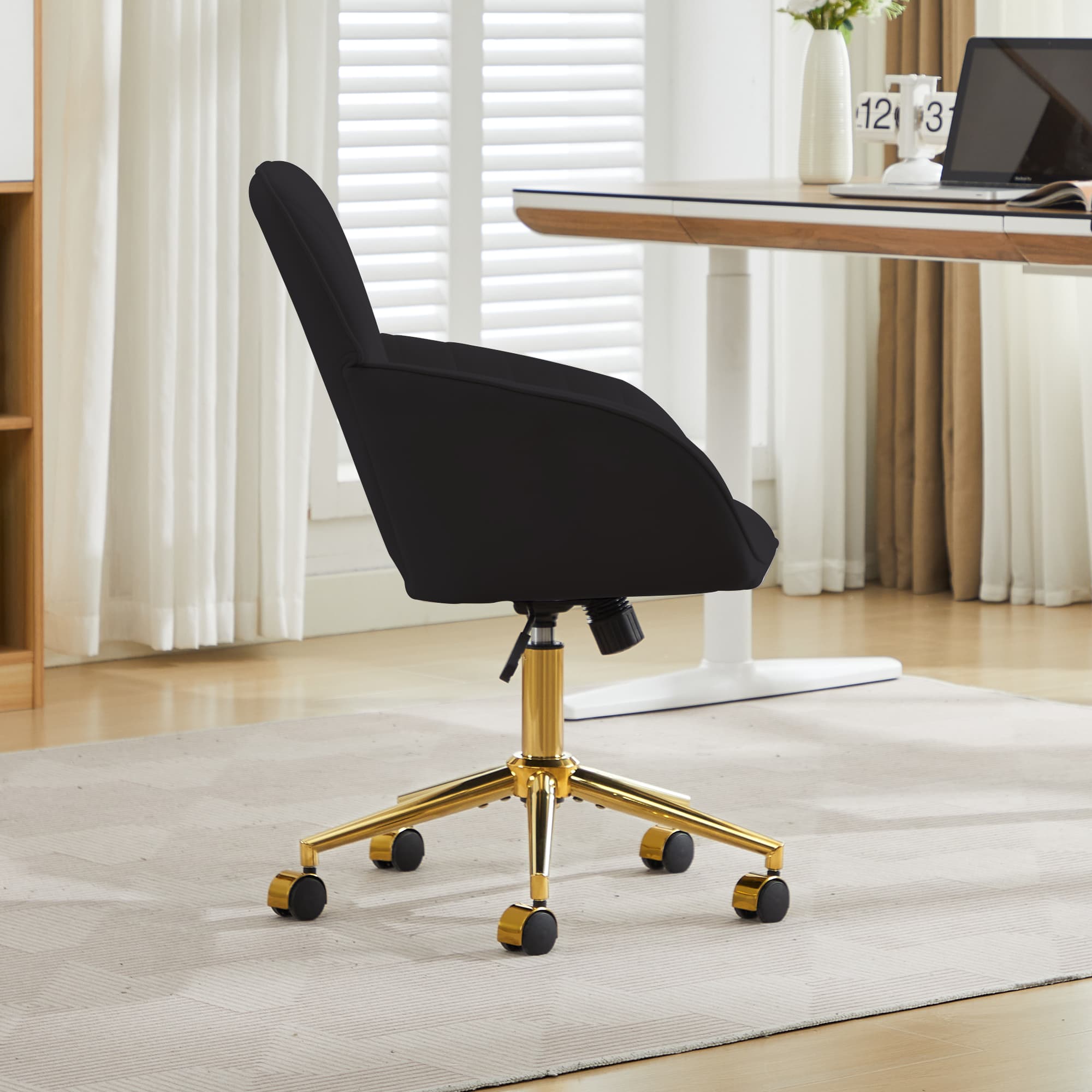 Chaise de bureau réglable en hauteur avec dossier