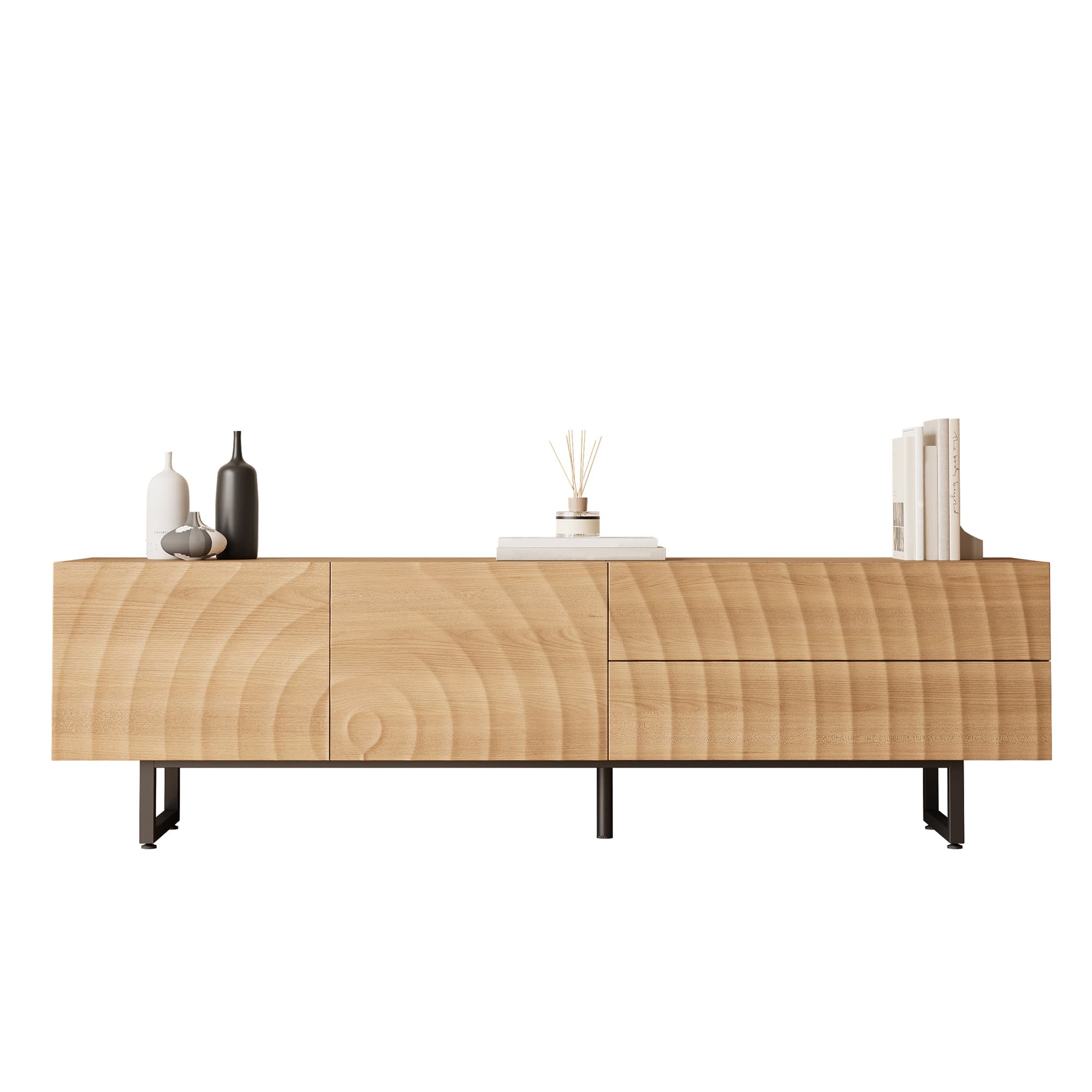 Modernes TV-Lowboard 3D-Textur 180 cm