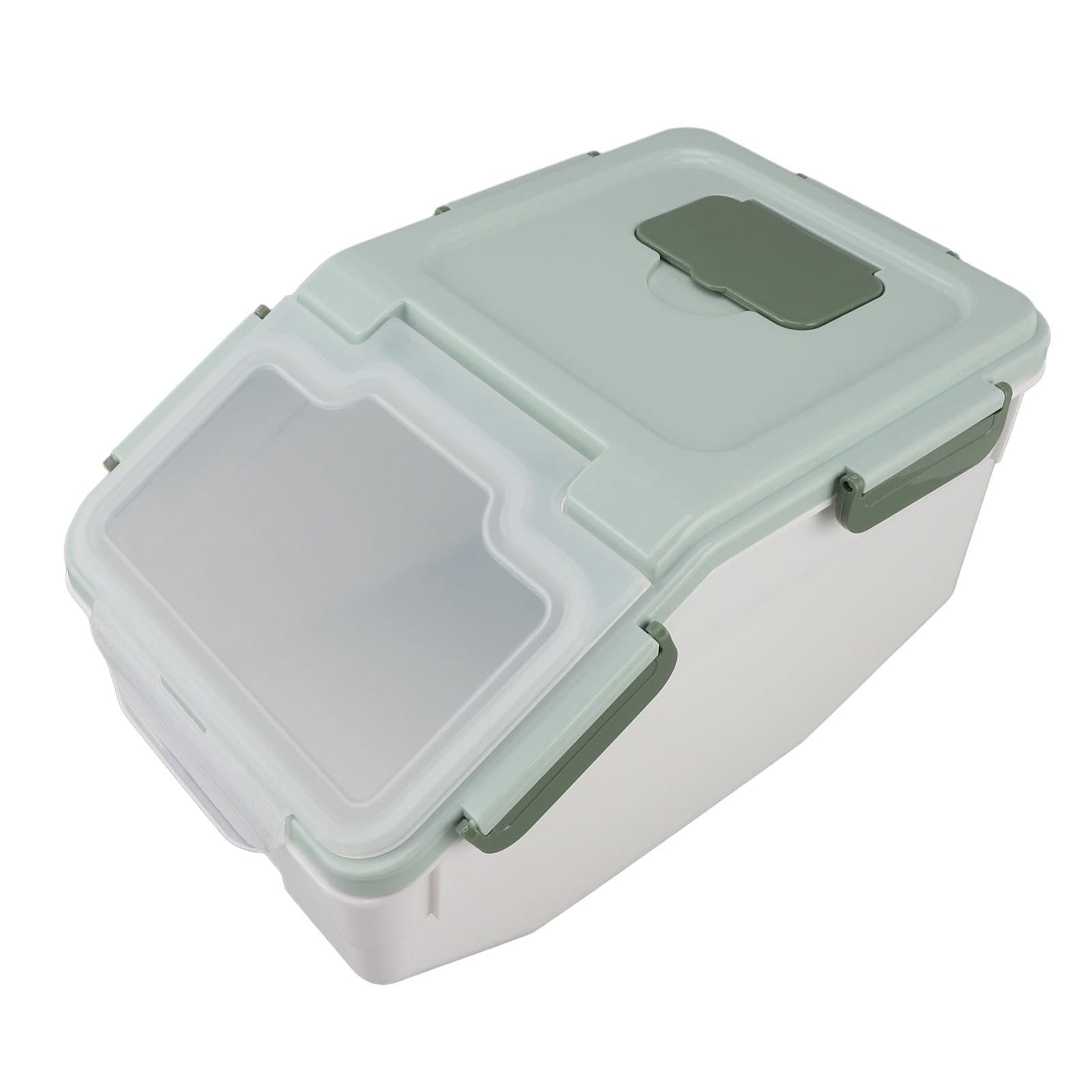 Airtight Rice Container - 5kg / 11lb, Mint Green