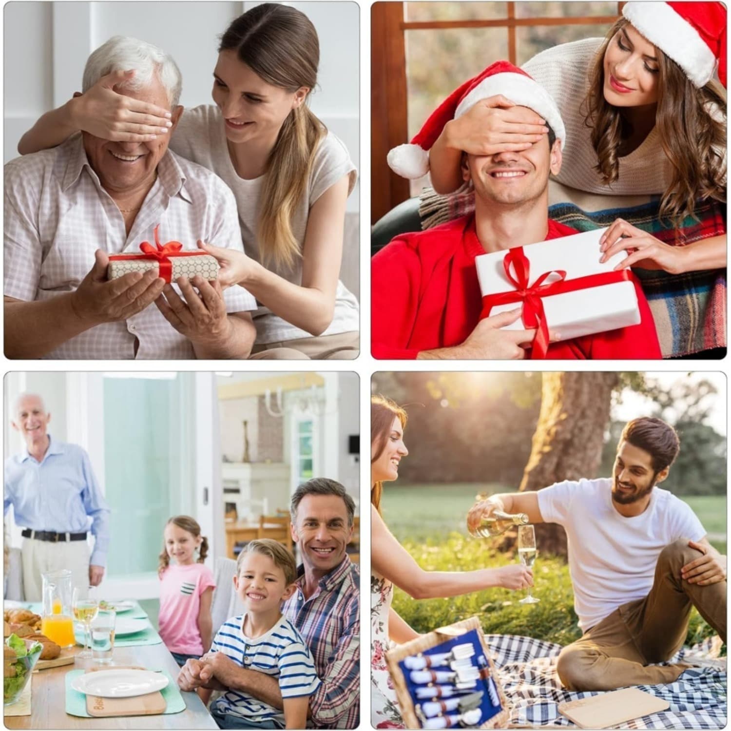 Planche petit-déjeuner Papa en bois coffret