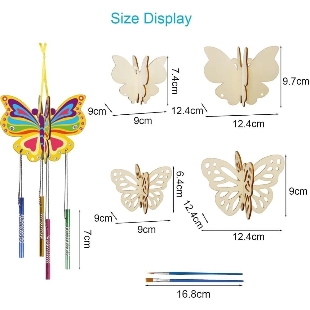 Kit complet pour mobiles papillons avec strass