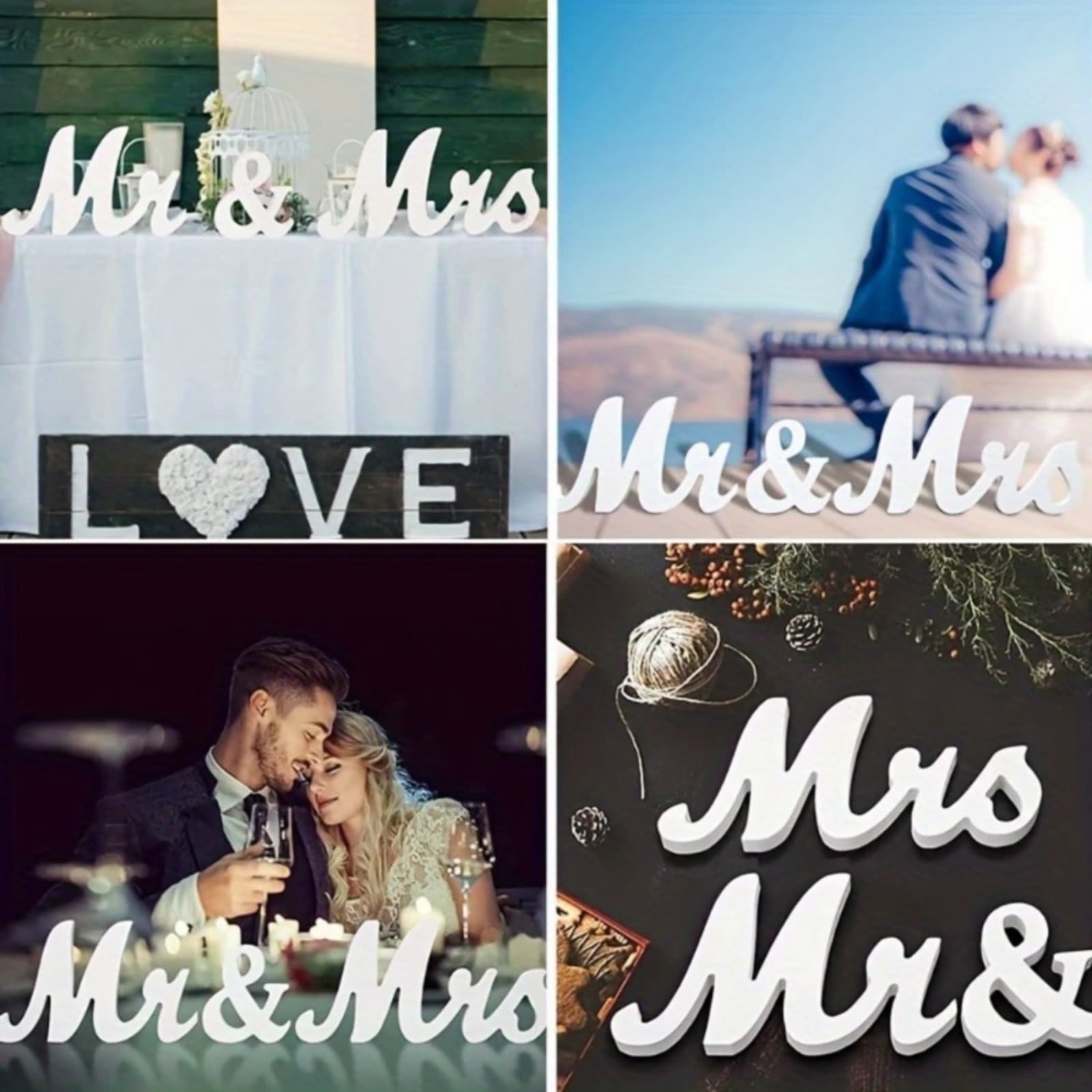 Tischdekoration für Hochzeiten, Jubiläen und romantische Dinner