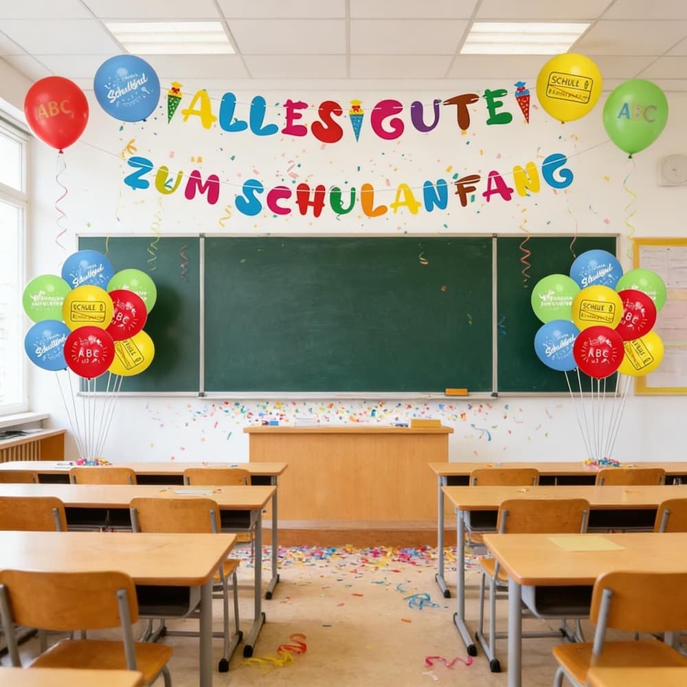 Girlanden-Set erster Schultag 21-teilig