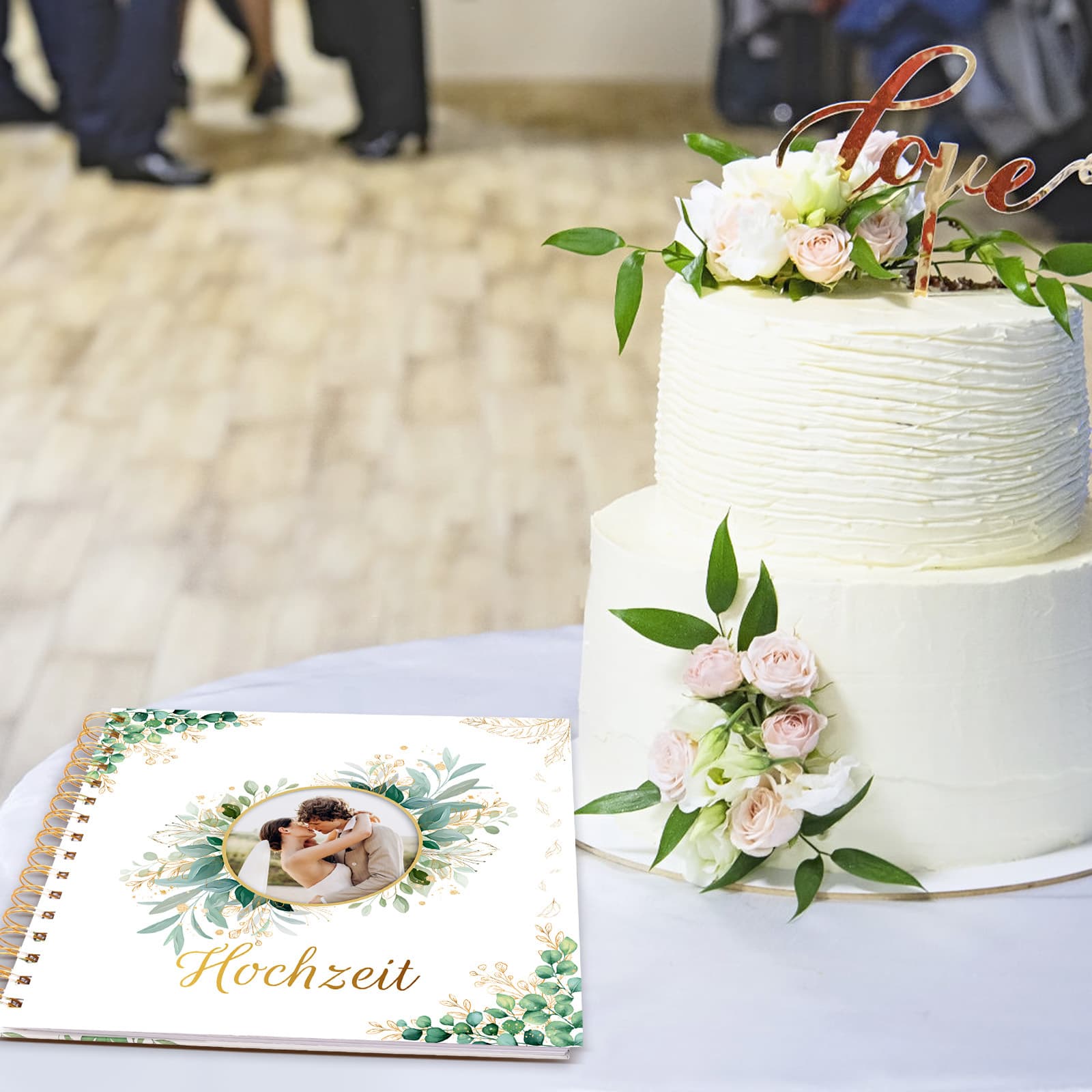 Elegantes Gästebuch für Hochzeiten und Feiern