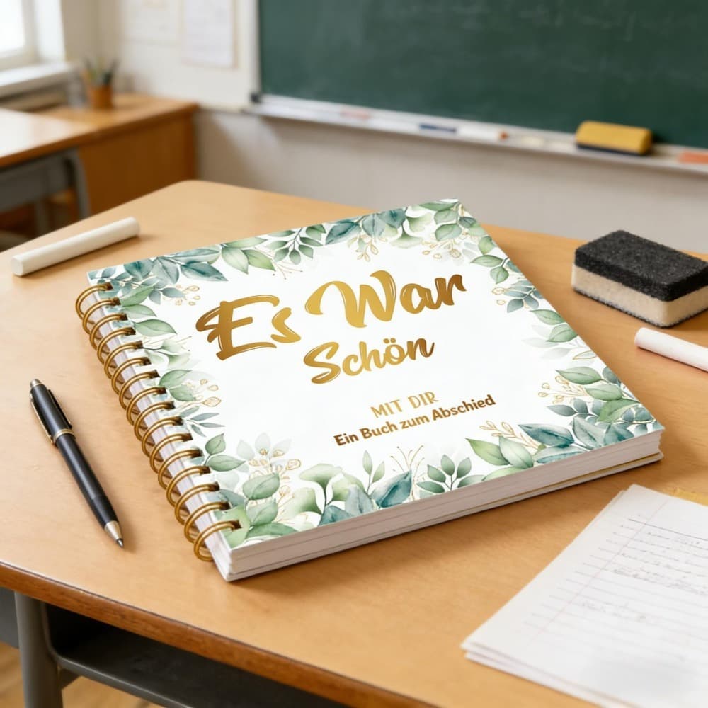 Abschiedsbuch als Gästebuch für Kollegen und Lehrer