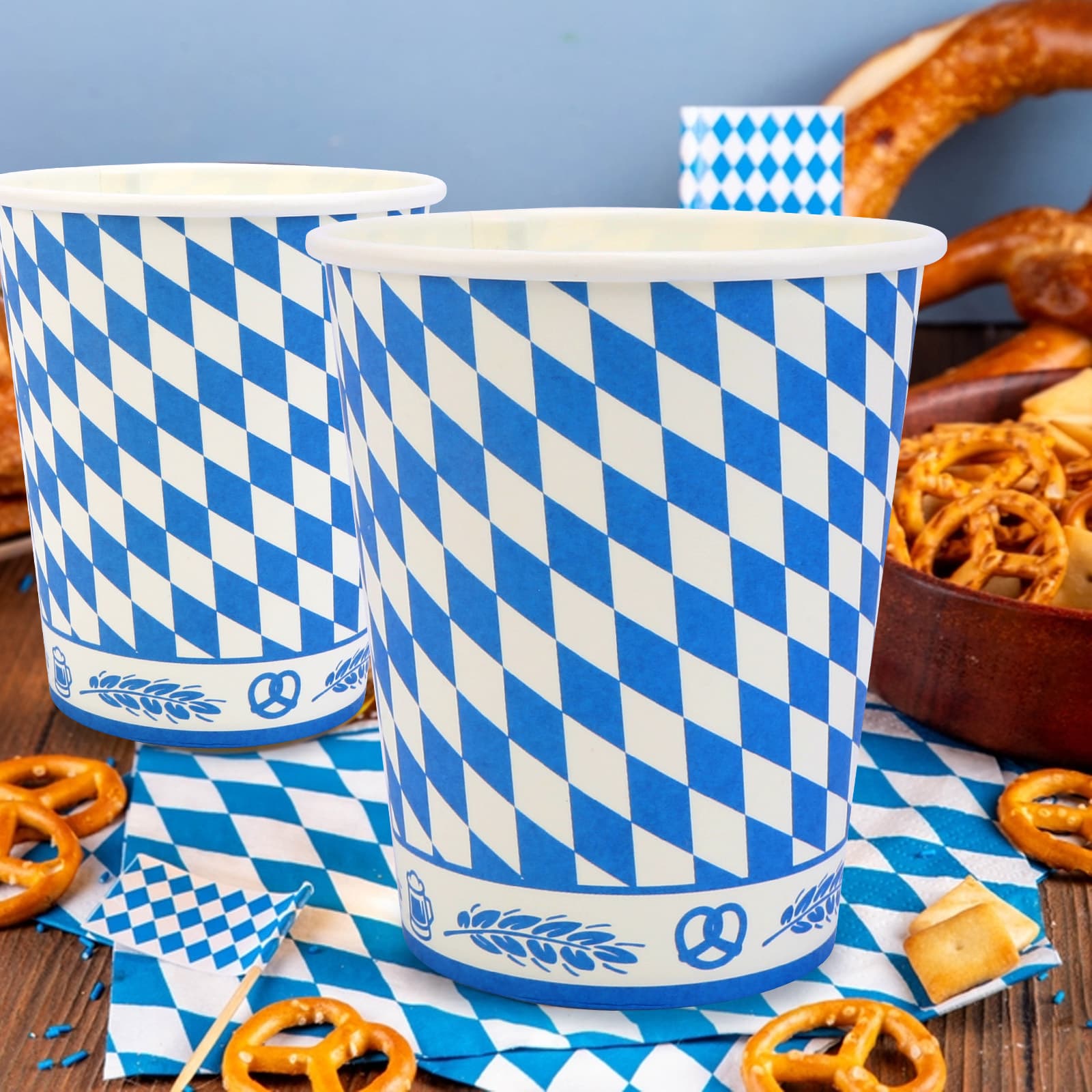 20er Set Oktoberfest Pappbecher für Partys