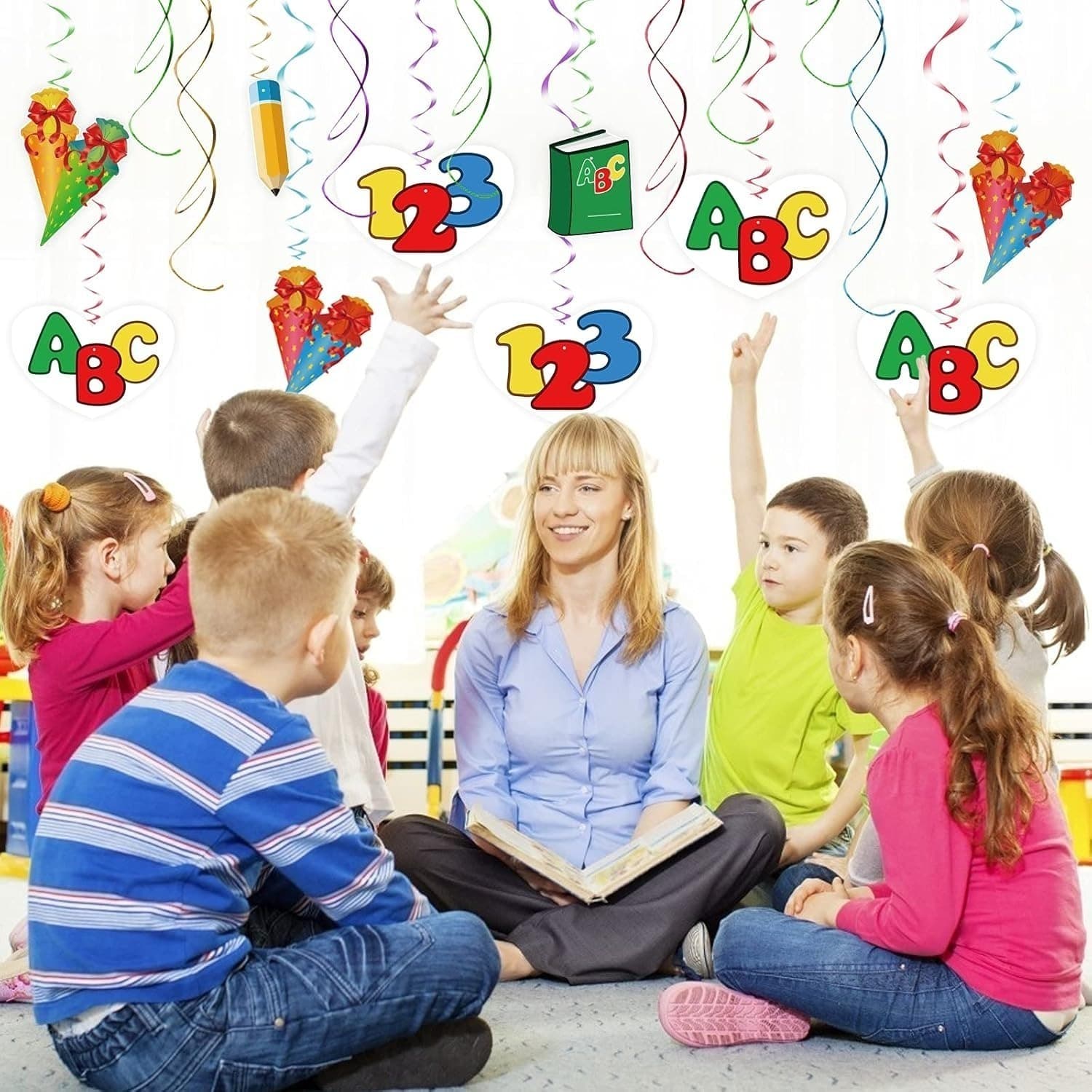 ABC Girlande Schulanfang Party Deko Set 24-teilig