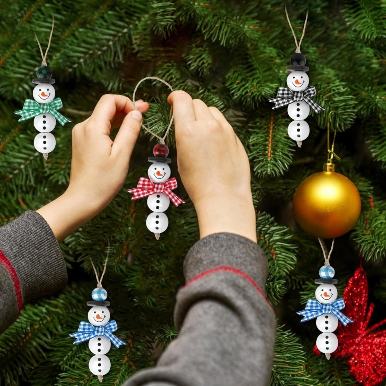 Kit bricolage bonhomme de neige 32 pièces