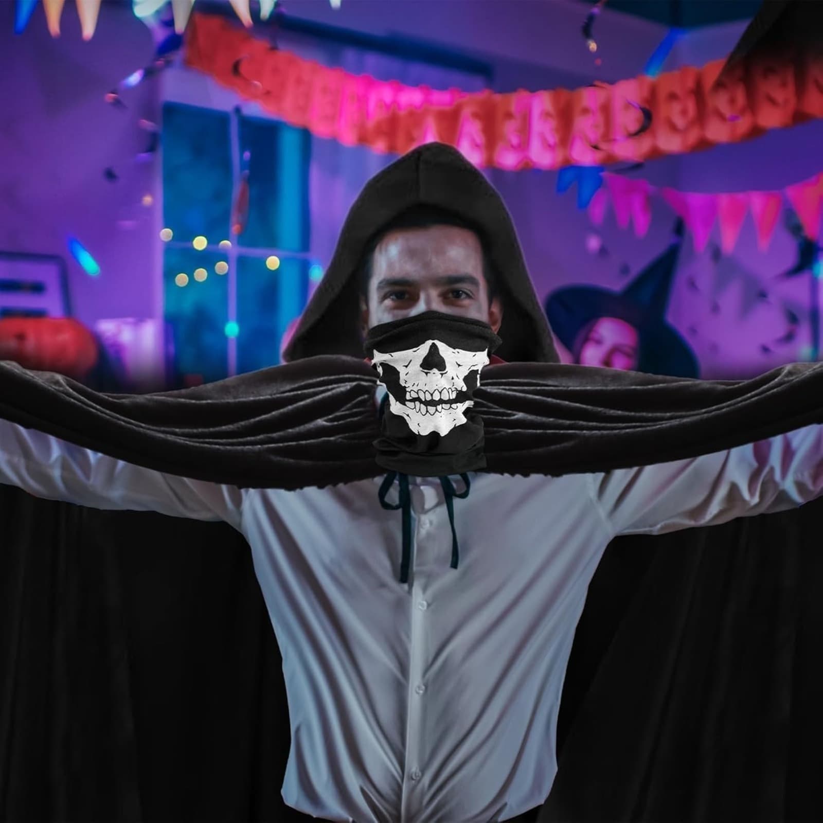 Grim Reaper Costume, 4-Piece Set for Halloween